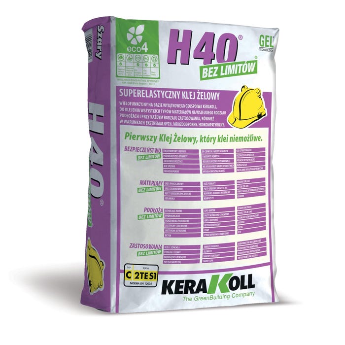 Zaprawa klejowa H40 Bez limitów szara 25 kg