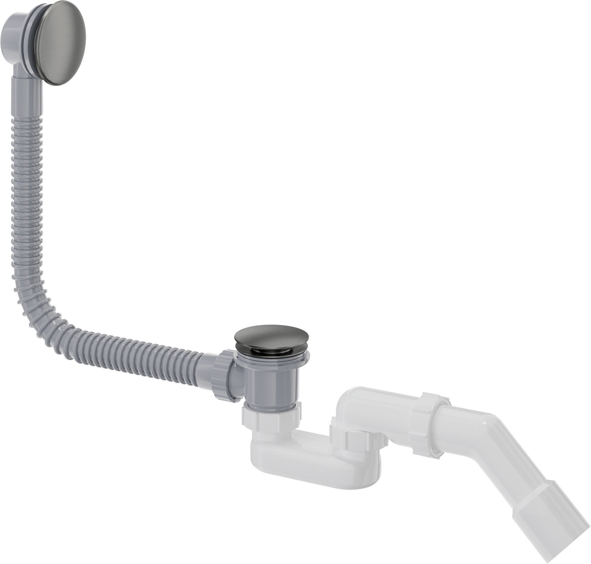 Syfon do wanny click-clack titanium