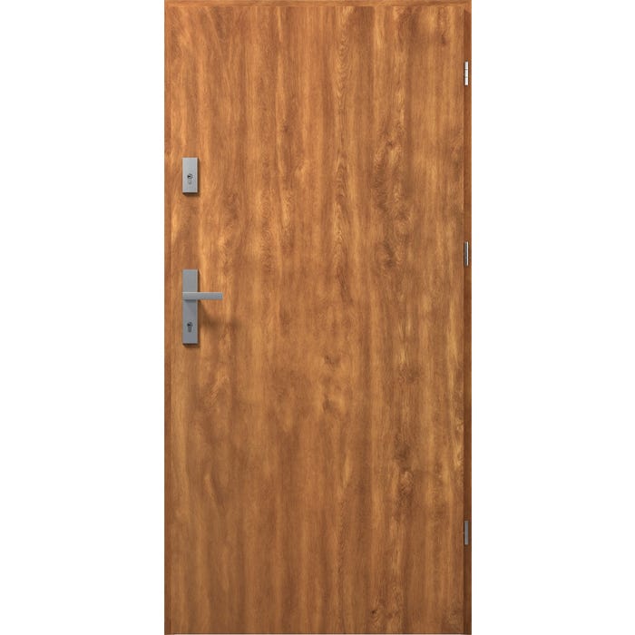 Drzwi zewnętrzne akustyczne 70 VIVALDI RC3/ 44dB złoty dąb 80 prawe + zestaw okuć KL 3