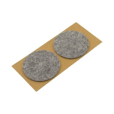 Podkładki filcowe samoprzylepne szare, ⌀70 mm, 2 szt.