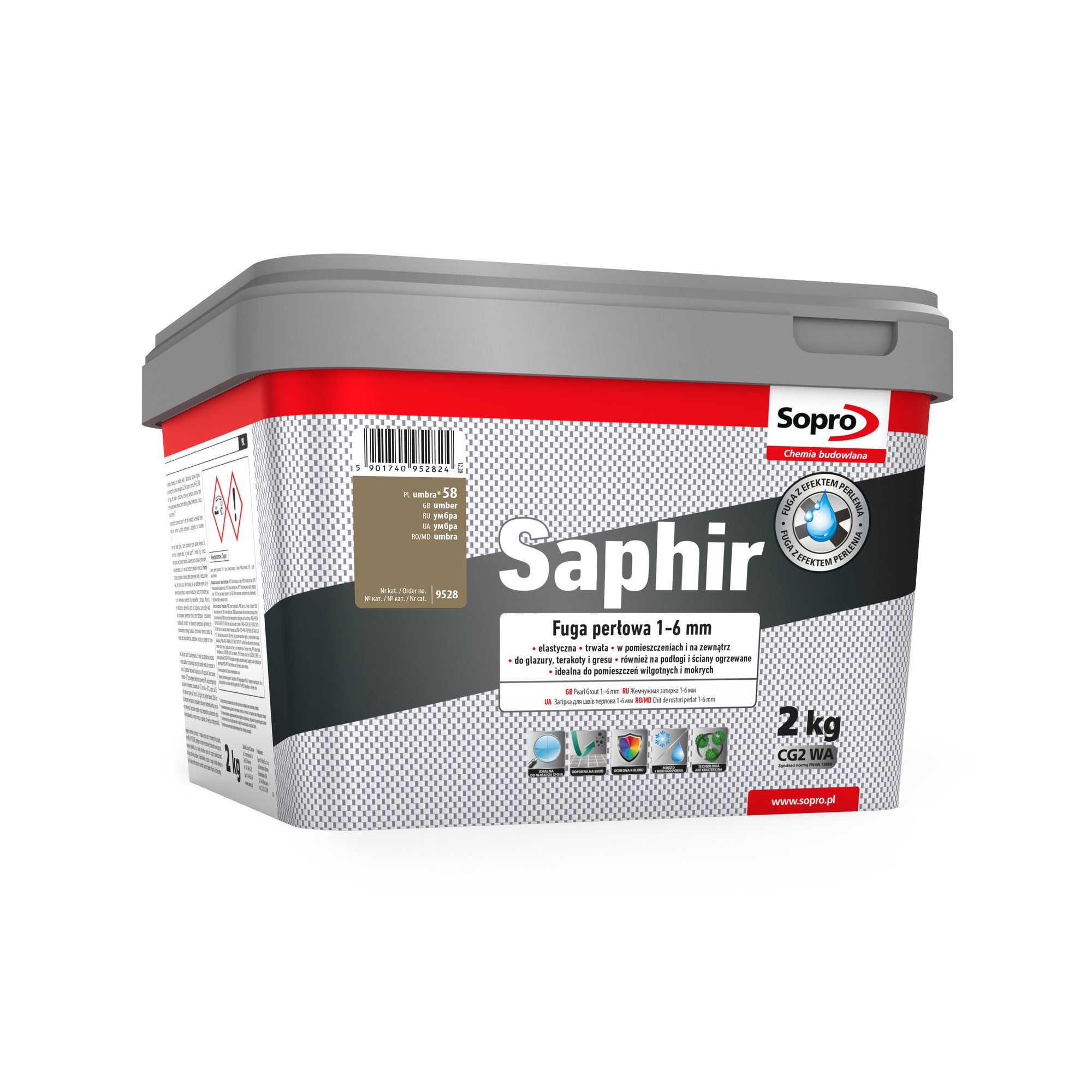Fuga Saphir 58 umbra 2 kg 0