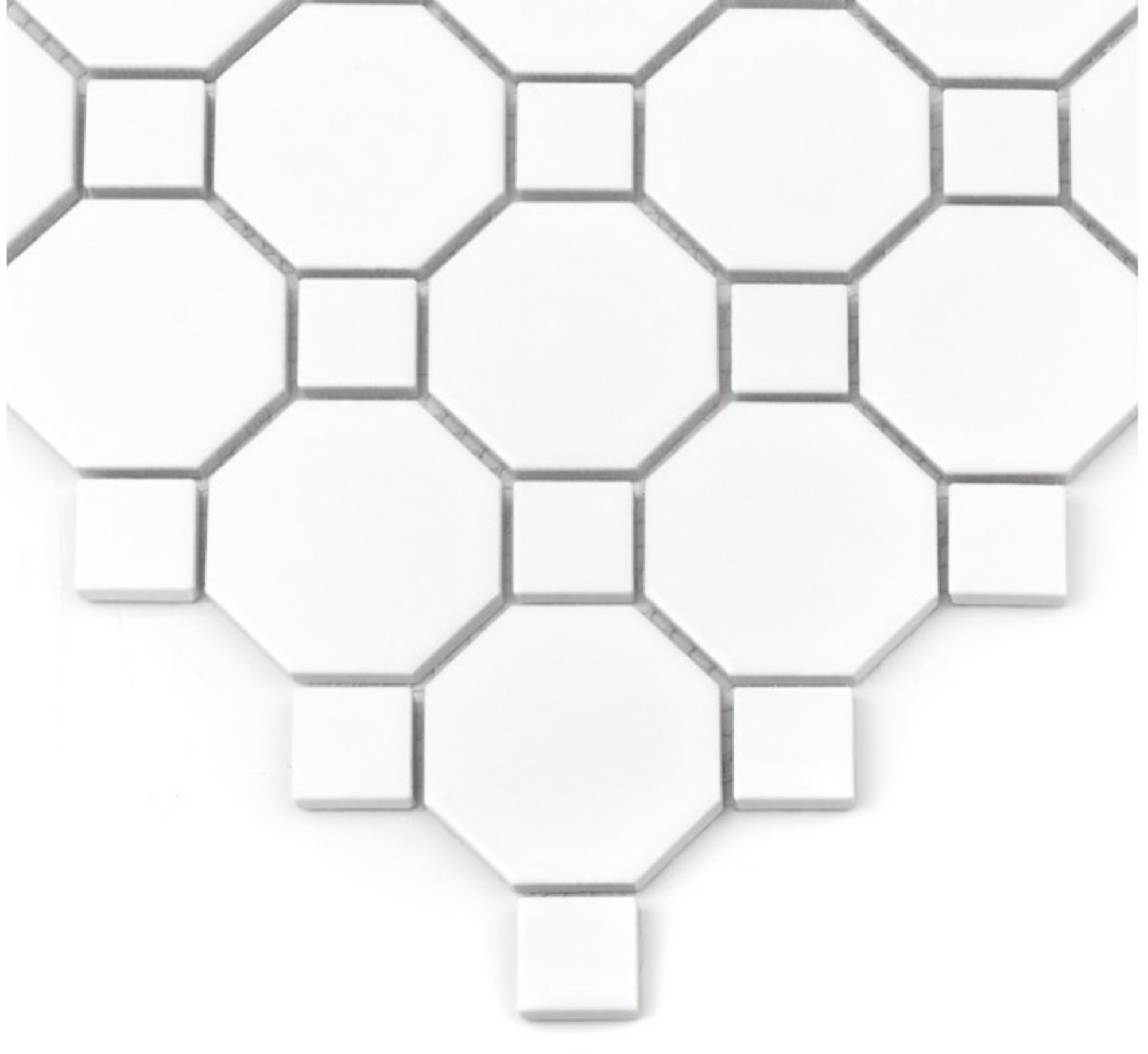 Mozaika ceramiczna Mini Octagon White 55 29.5x29.5 cm 1