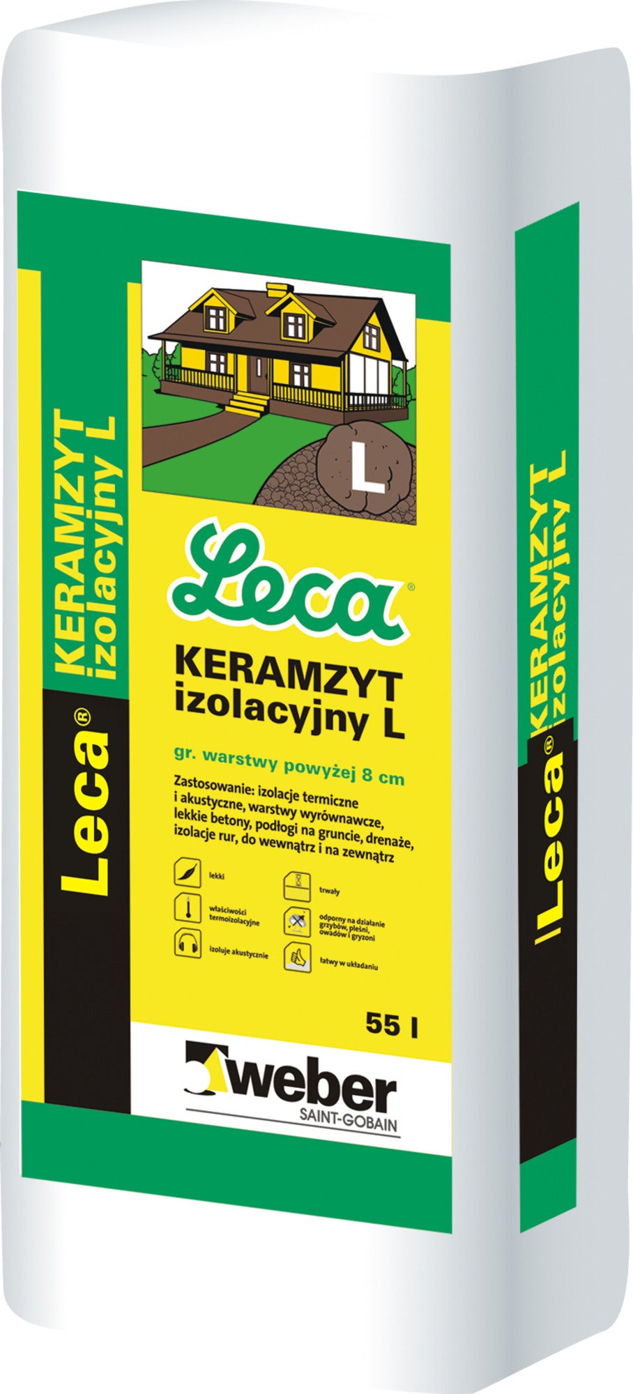 Keramzyt izolacyjny L Leca 55 l