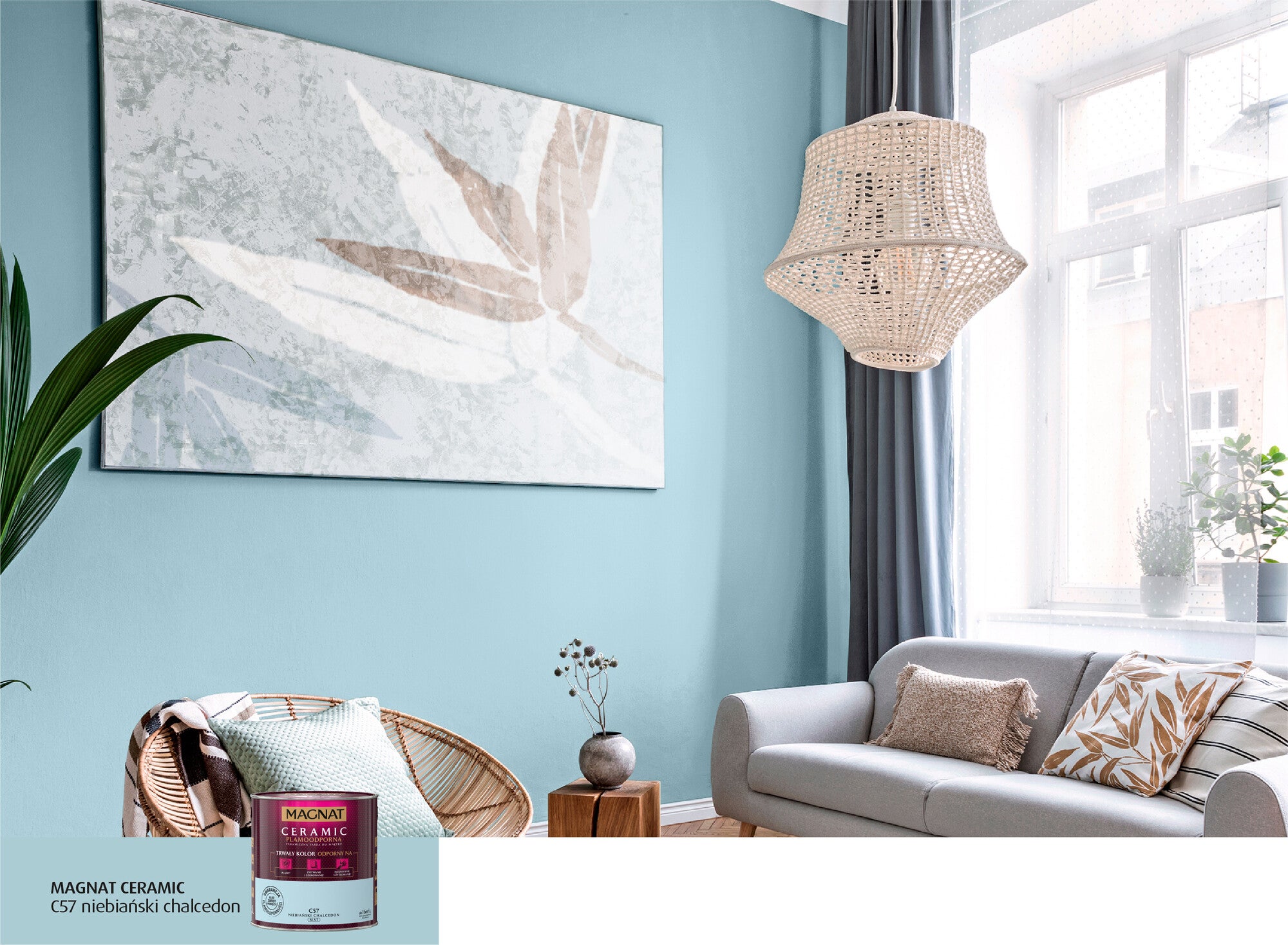 Farba Magnat Ceramic niebiański chelcedon 2,5l 1