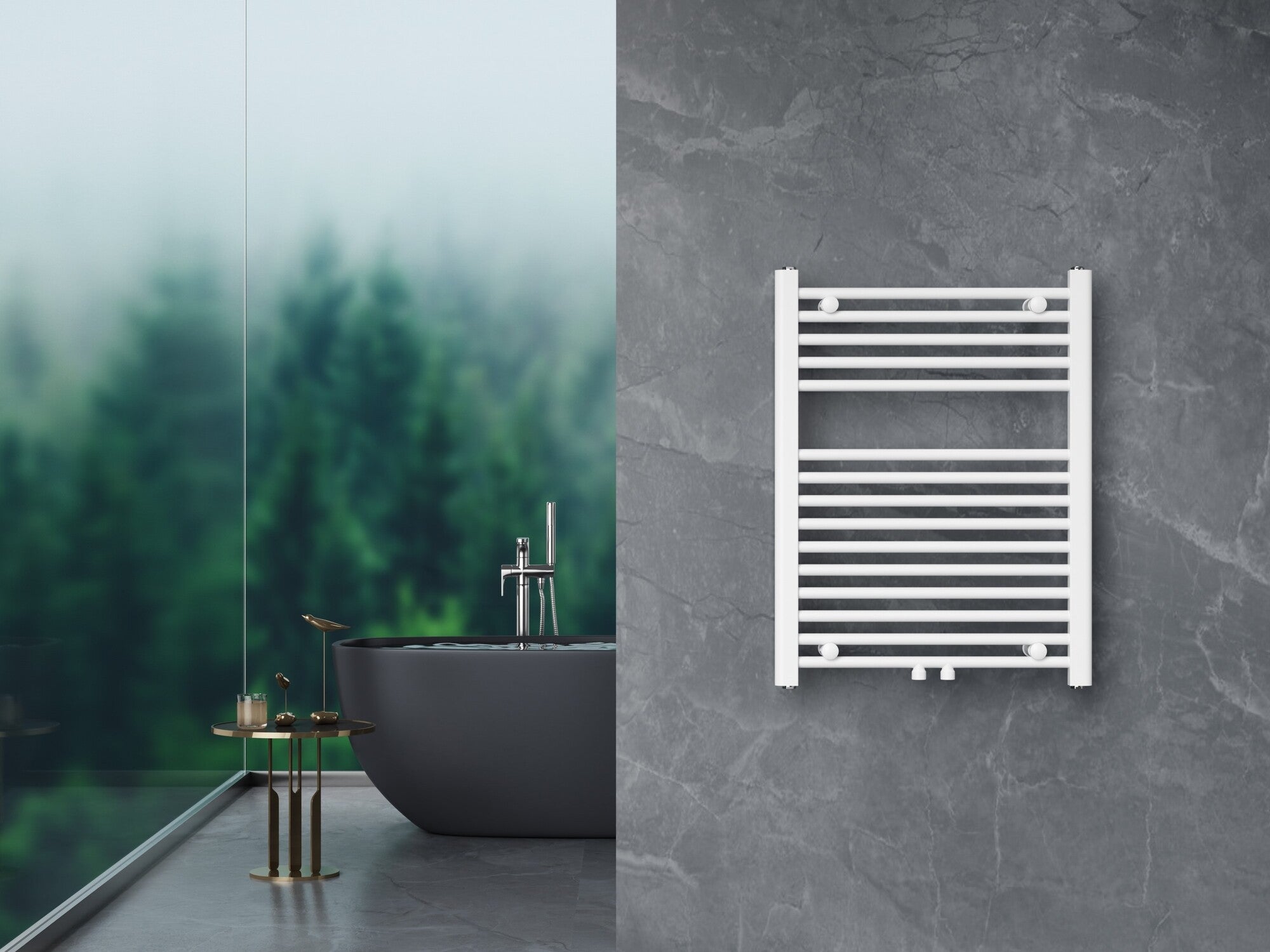 Grzejnik łazienkowy CARAT 720X550 320W biały 2