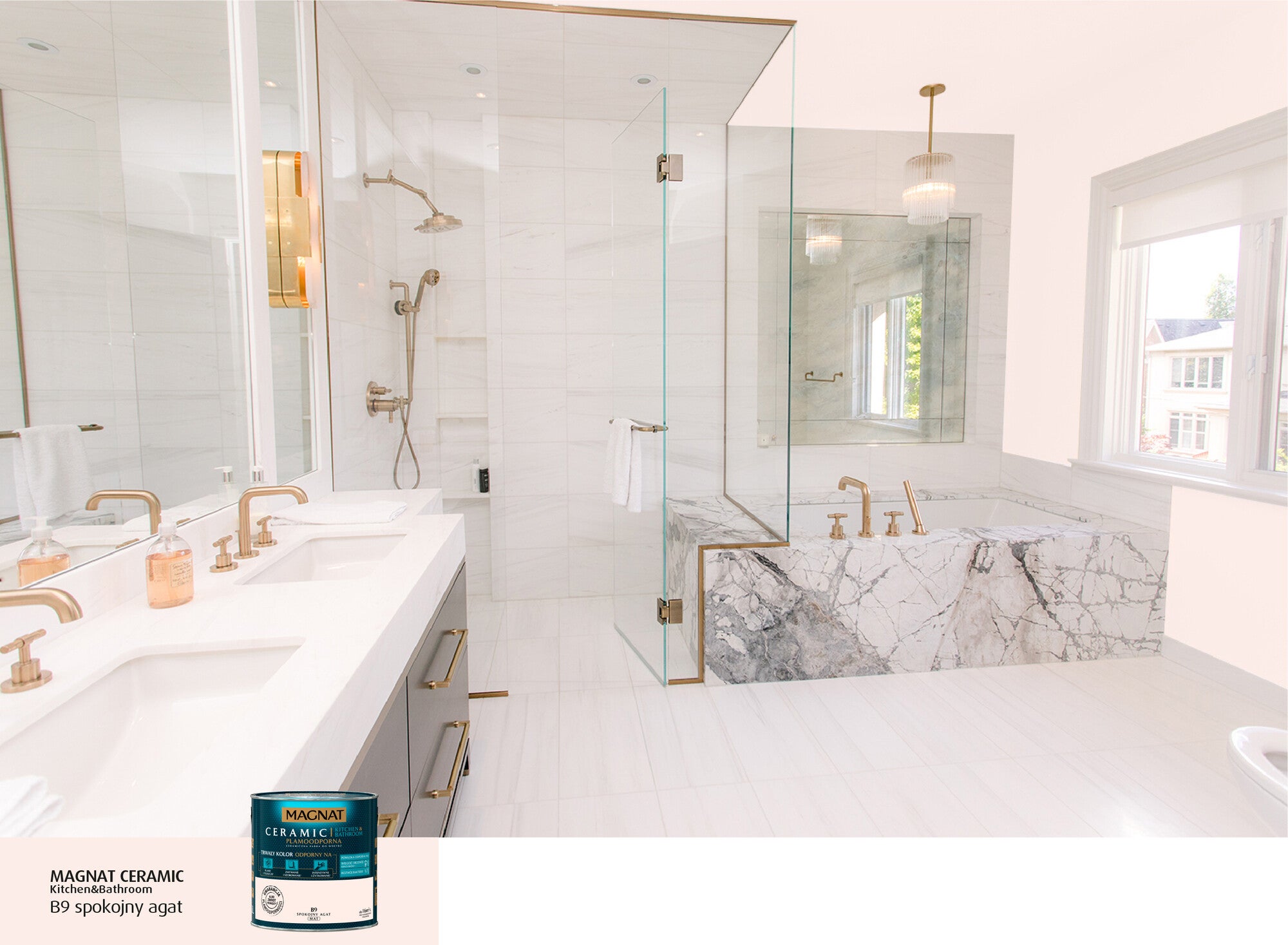 Farba Magnat Ceramic Kitchen&Bathroom spokojny agat 2,5l 1