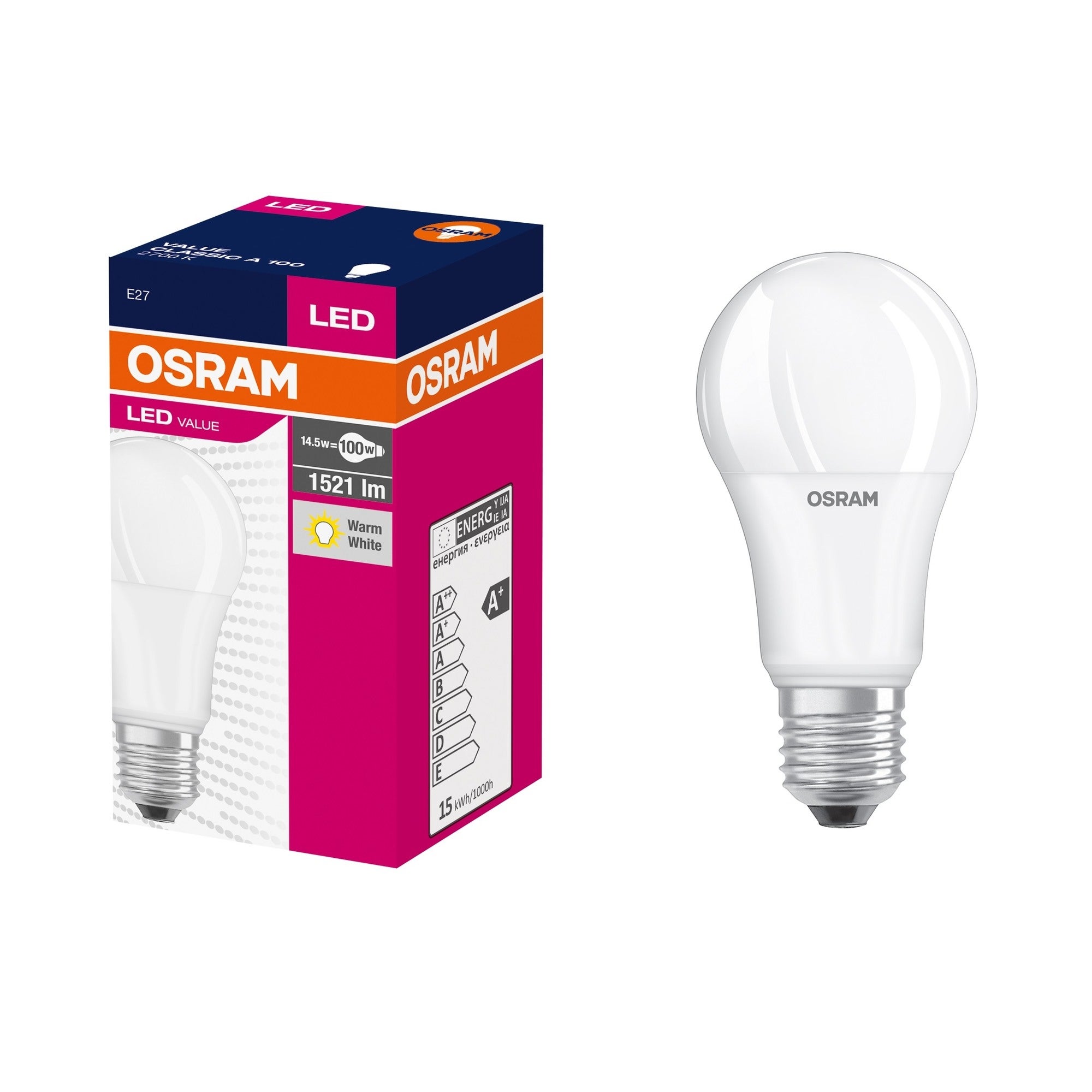 Żarówka LED E27 A60 13W 1521lm 2700K