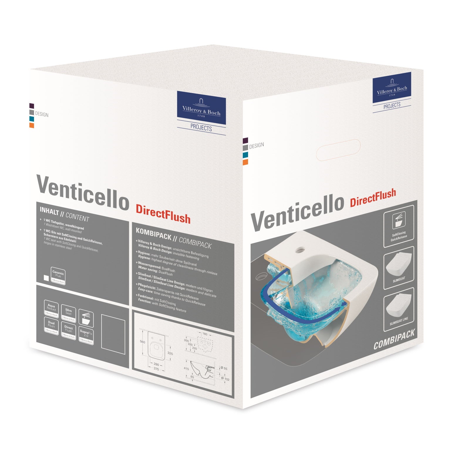 Miska WC wisząca Villeroy&Boch Venticello 4611RSR1 4