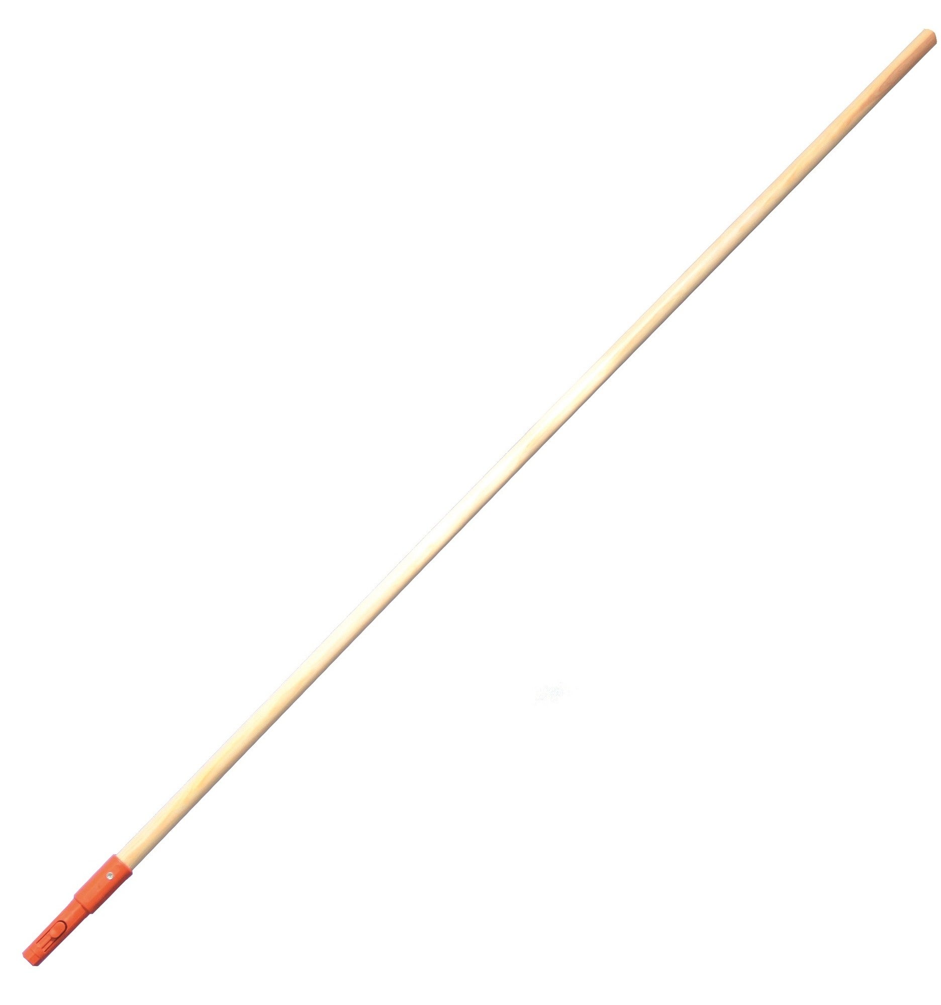 Trzonek drewniany "klik" do grabi i szczotki 0