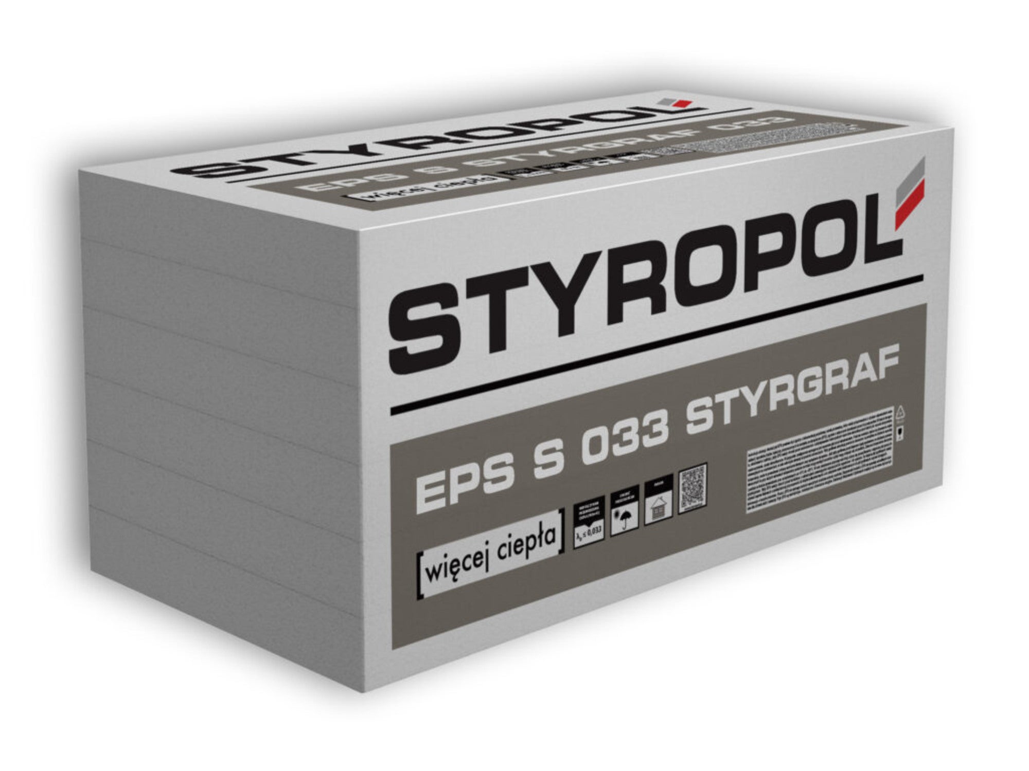 Styropian Styropol 33 2 cm  0.033 W/(mK) 15 m2