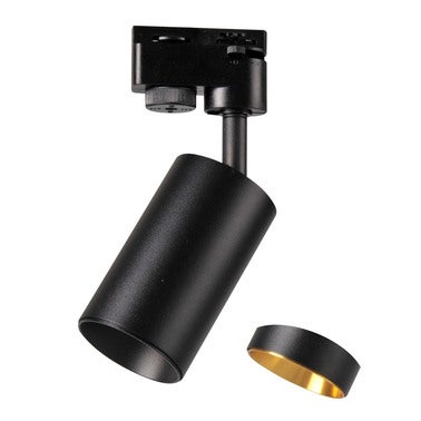 Zestaw szynoprzewodów 1-fazowy MARIBEL 3x GU10, szynoprzewód 1m, kolor czarno-złoty, wymienny odbłyśnik (czarny lub złoty) 2