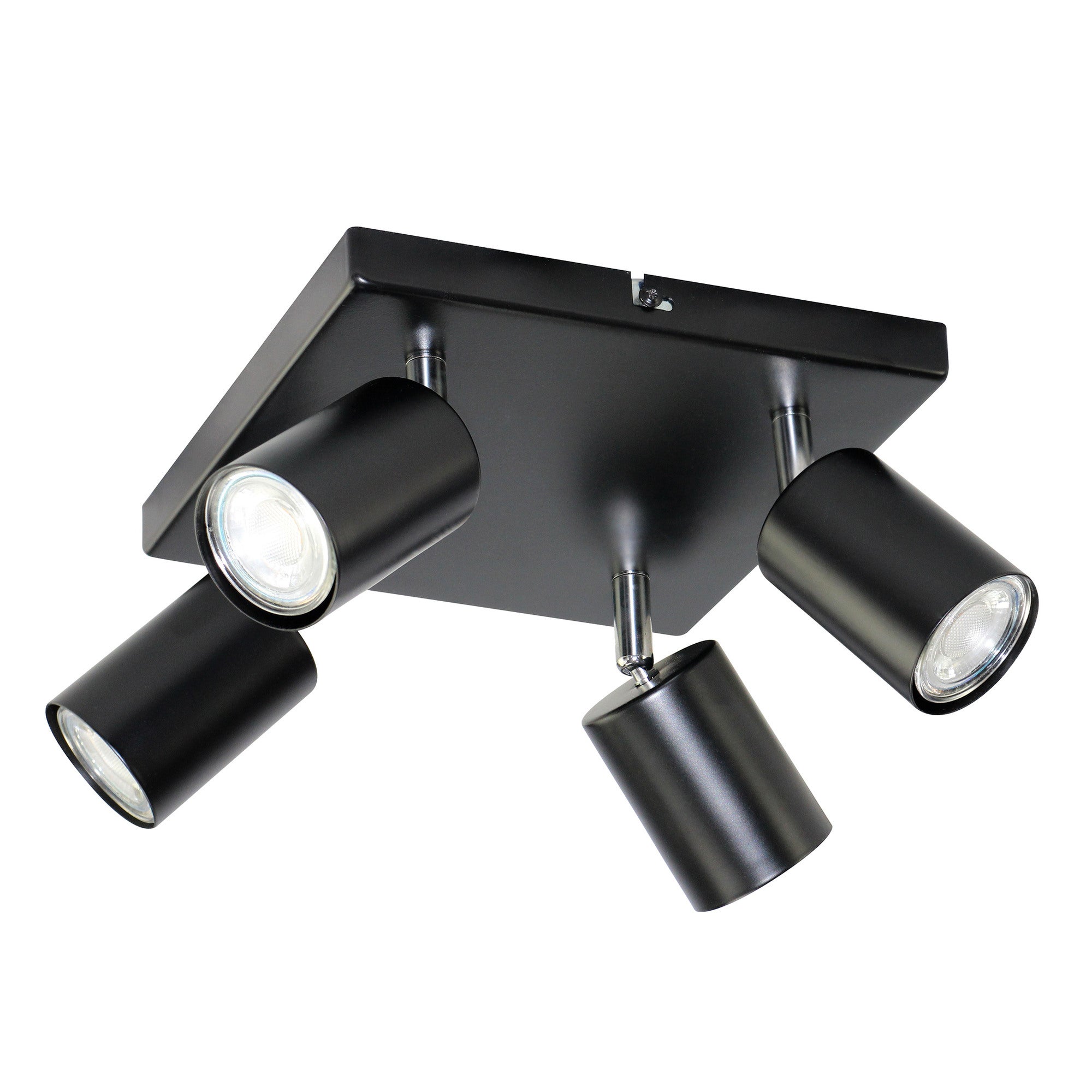 Lampa ścienno-sufitowa GAVIA 4xGU10 kolor czarny, kinkiet, obrotowy