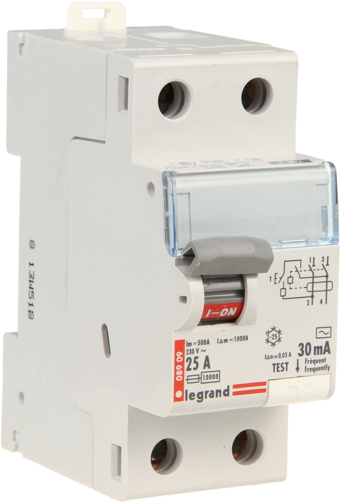 Wyłącznik różnicowoprądowy P302 2P 25A 30mA AC TX3 411509 Legrand 1