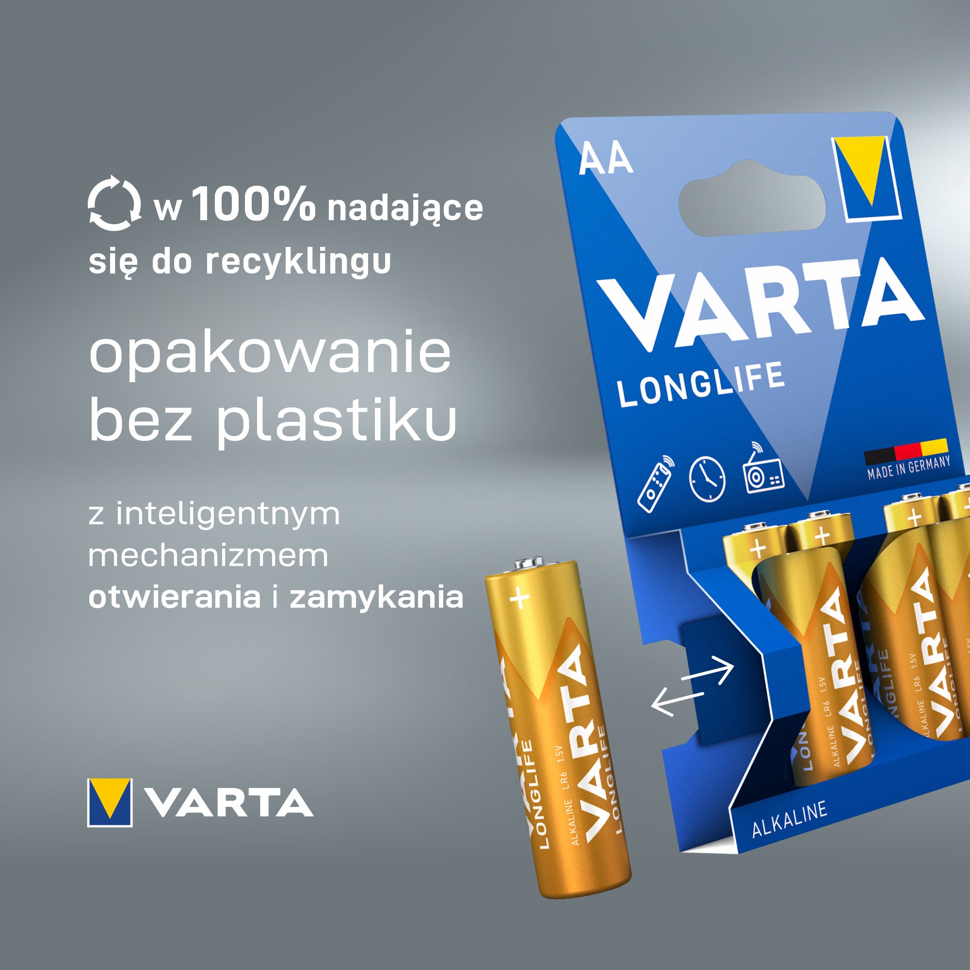 Bateria Varta Longlife LR03 (AAA) 1,5V 4szt 4