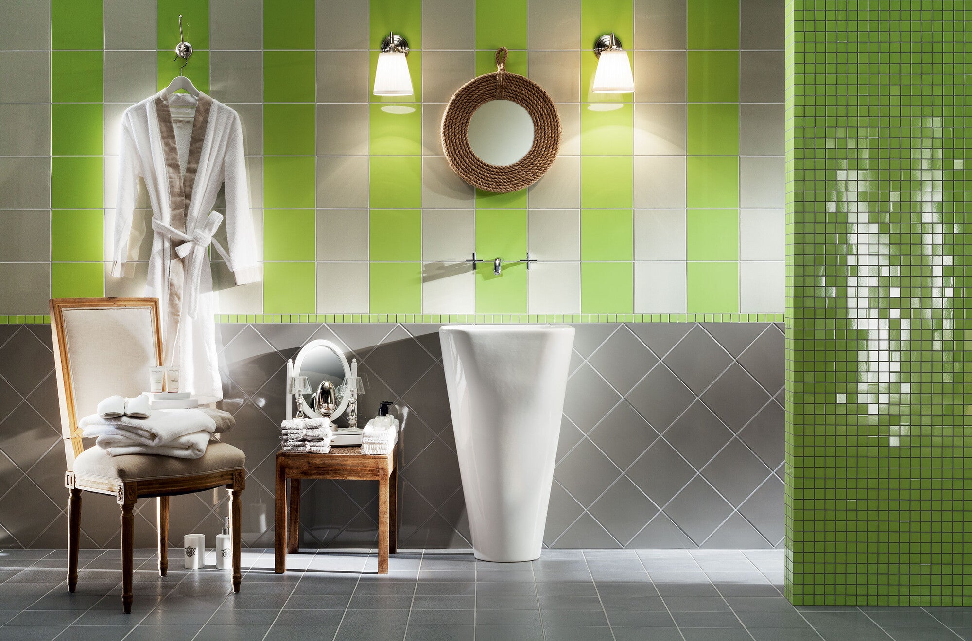 Płytka ścienna Pastel szary jasny poler 20x20 cm 1m2 1