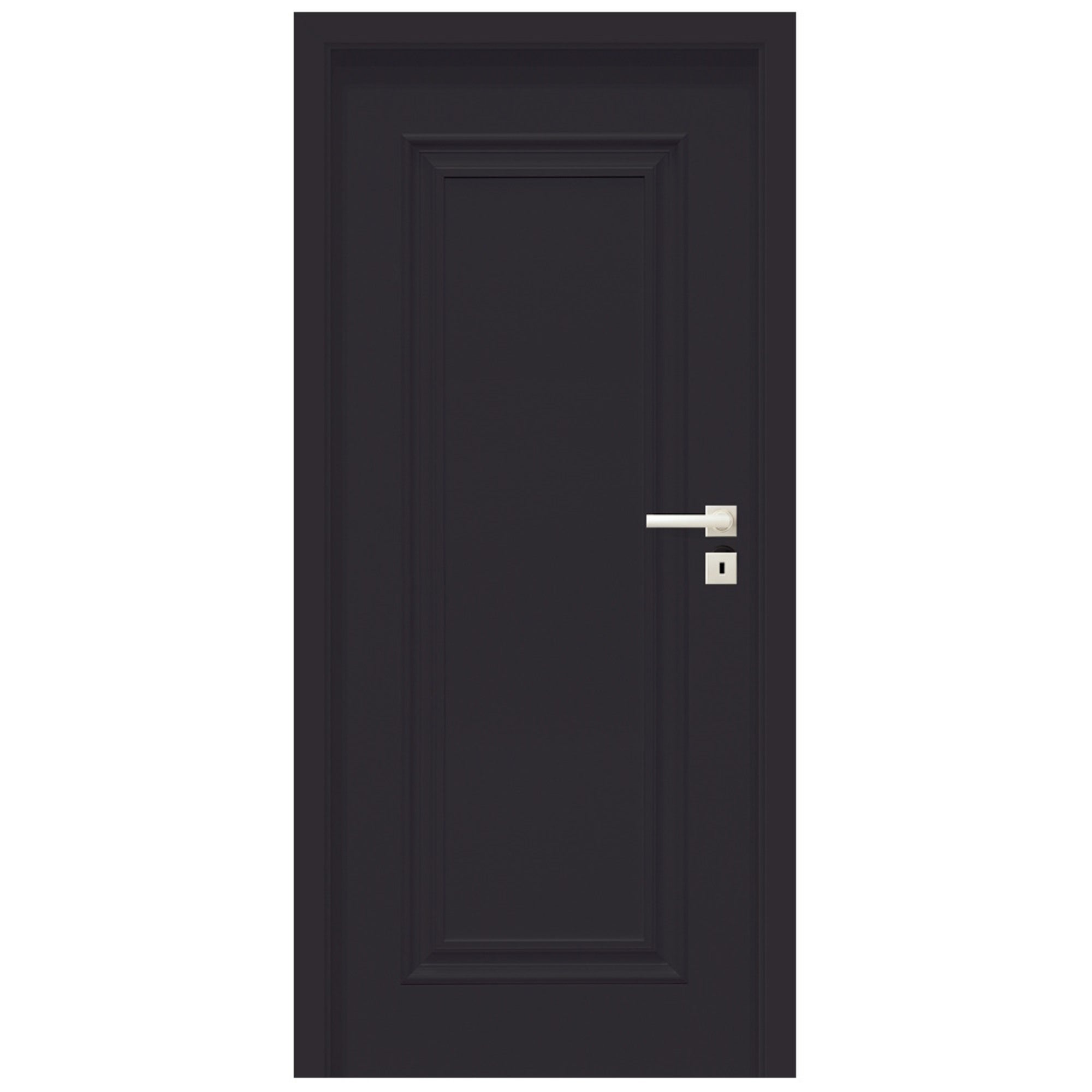 Skrzydło pokojowe Inverno bezprzylgowe 80 lewe czarne