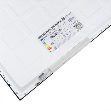 Panel LED podtynkowy 60x60cm 40W 4800lm 4000K IP20 czarny 2