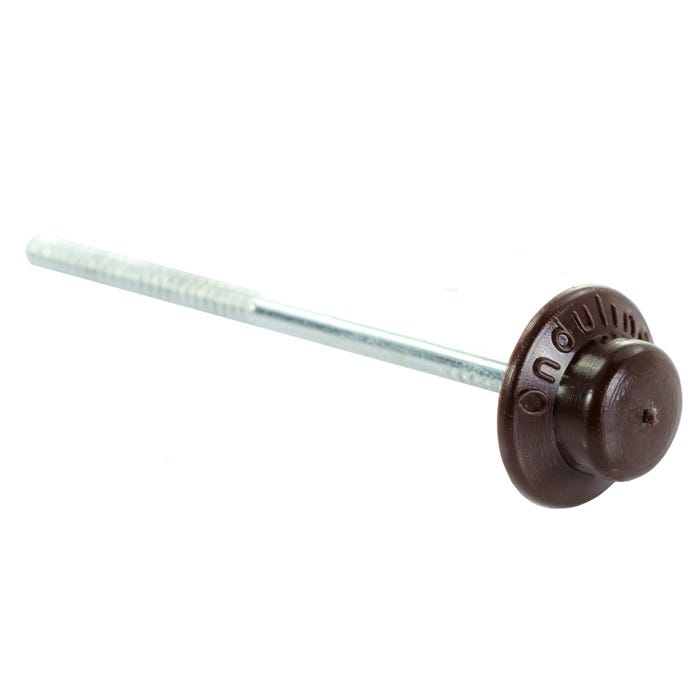 Gwoździe do mocowania płyt falistych Onduline, brązowe 100 szt., dł. 65 mm