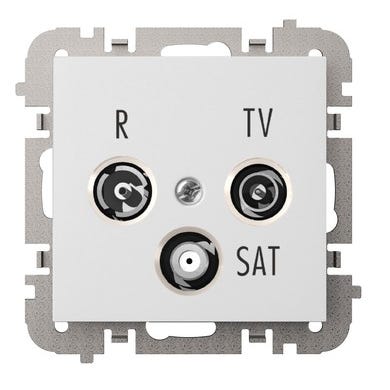 Santra biały gniazdo r-tv-sat końcowe