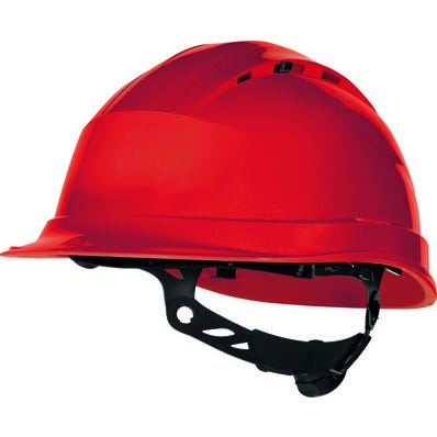 Kask ochronny wentylowany czerwony QUARTZ UP IV Delta Plus