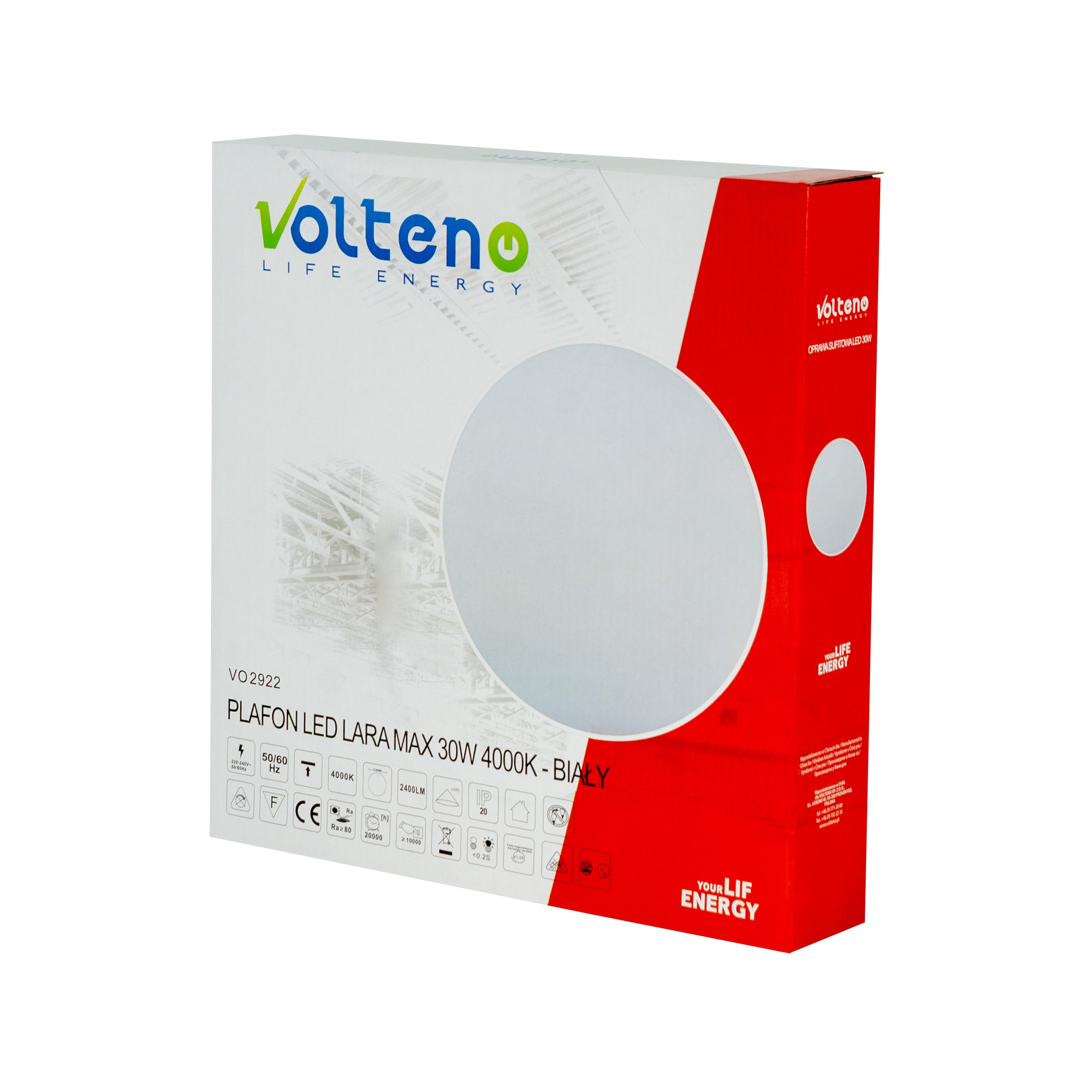 Plafon LED Lara 30W 2400 lm IP20 1