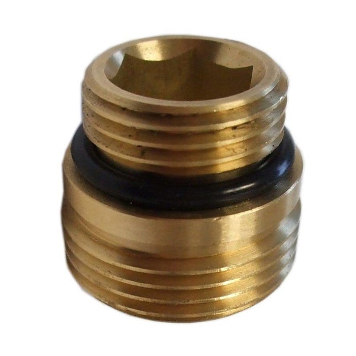 Nypel mosiężny z oringiem 1/2x3/4"