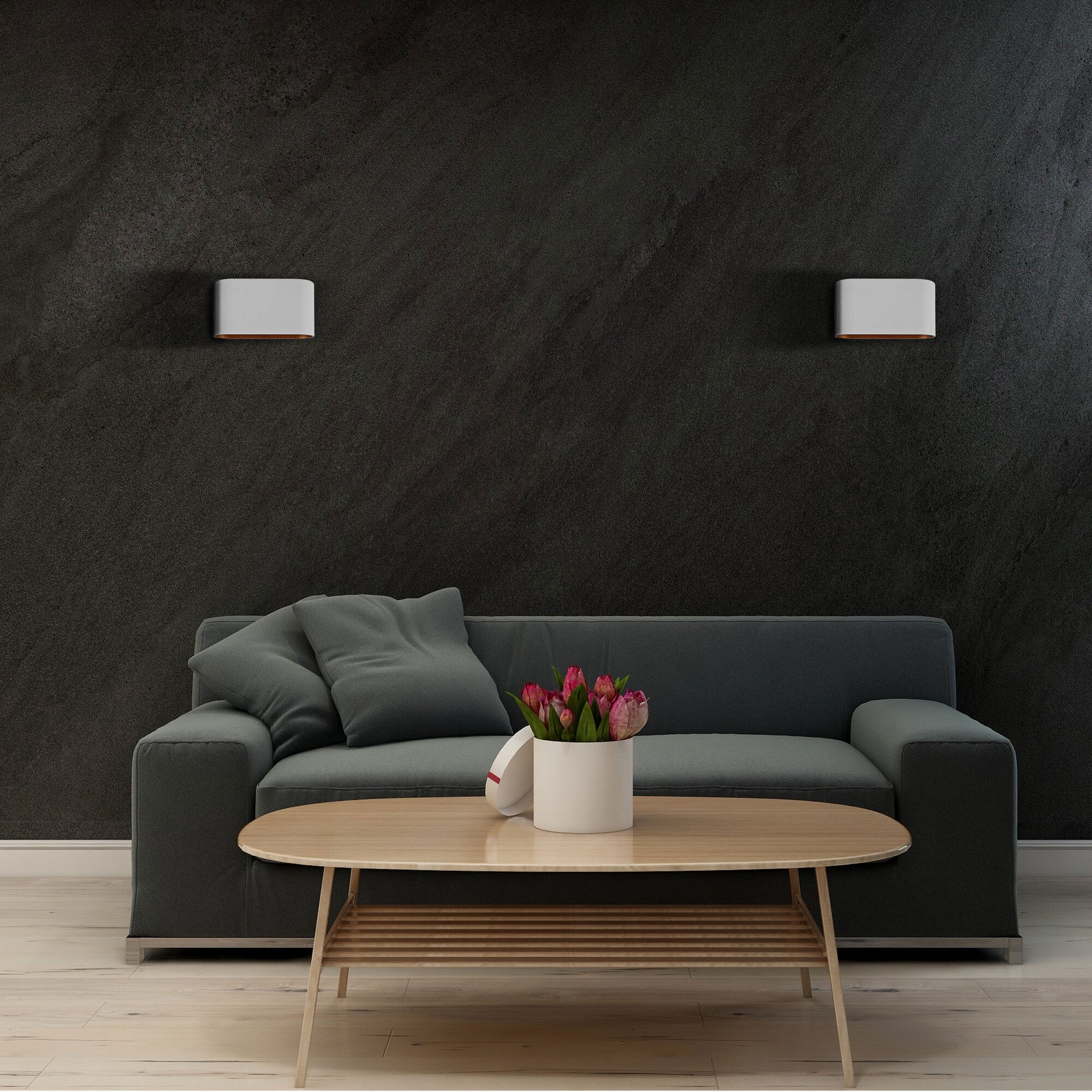 Kinkiet ścienno-sufitowy Elissa 1xG9 biały/złoty 2