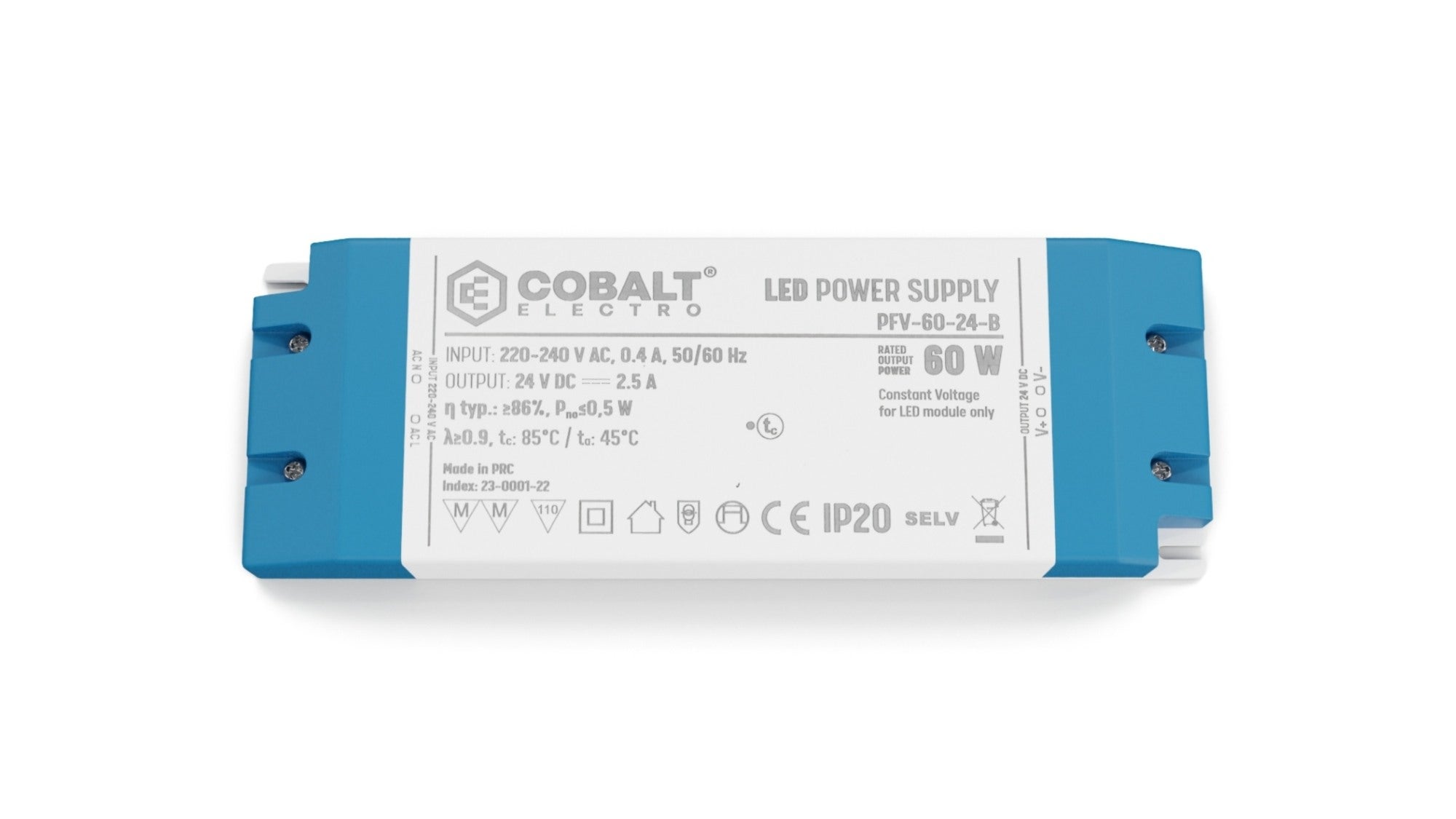 Zasilacz LED CobaltElectro PFV-B 24V 60W IP20