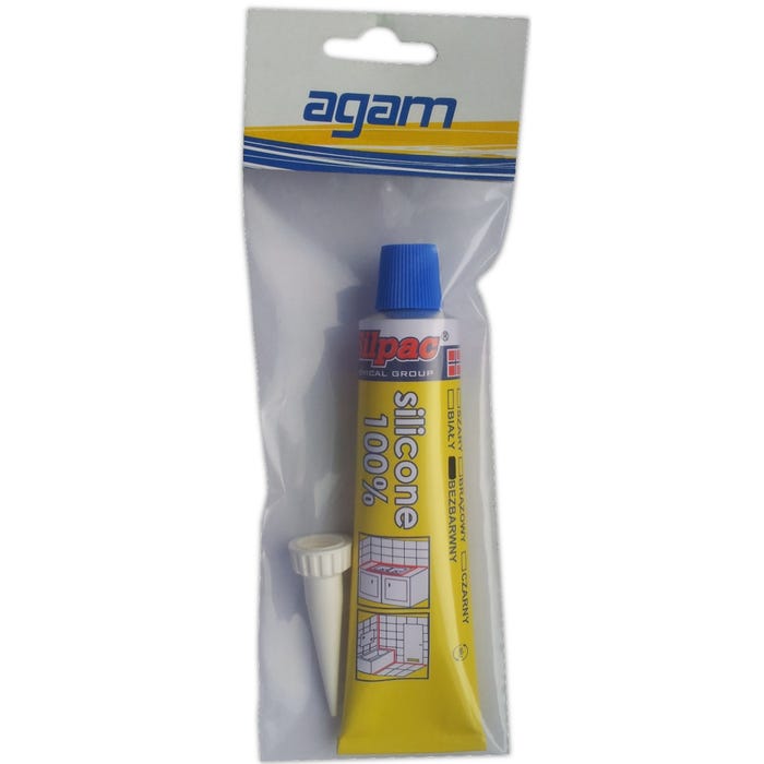 Silikon sanitarny biały Agam 70 ml