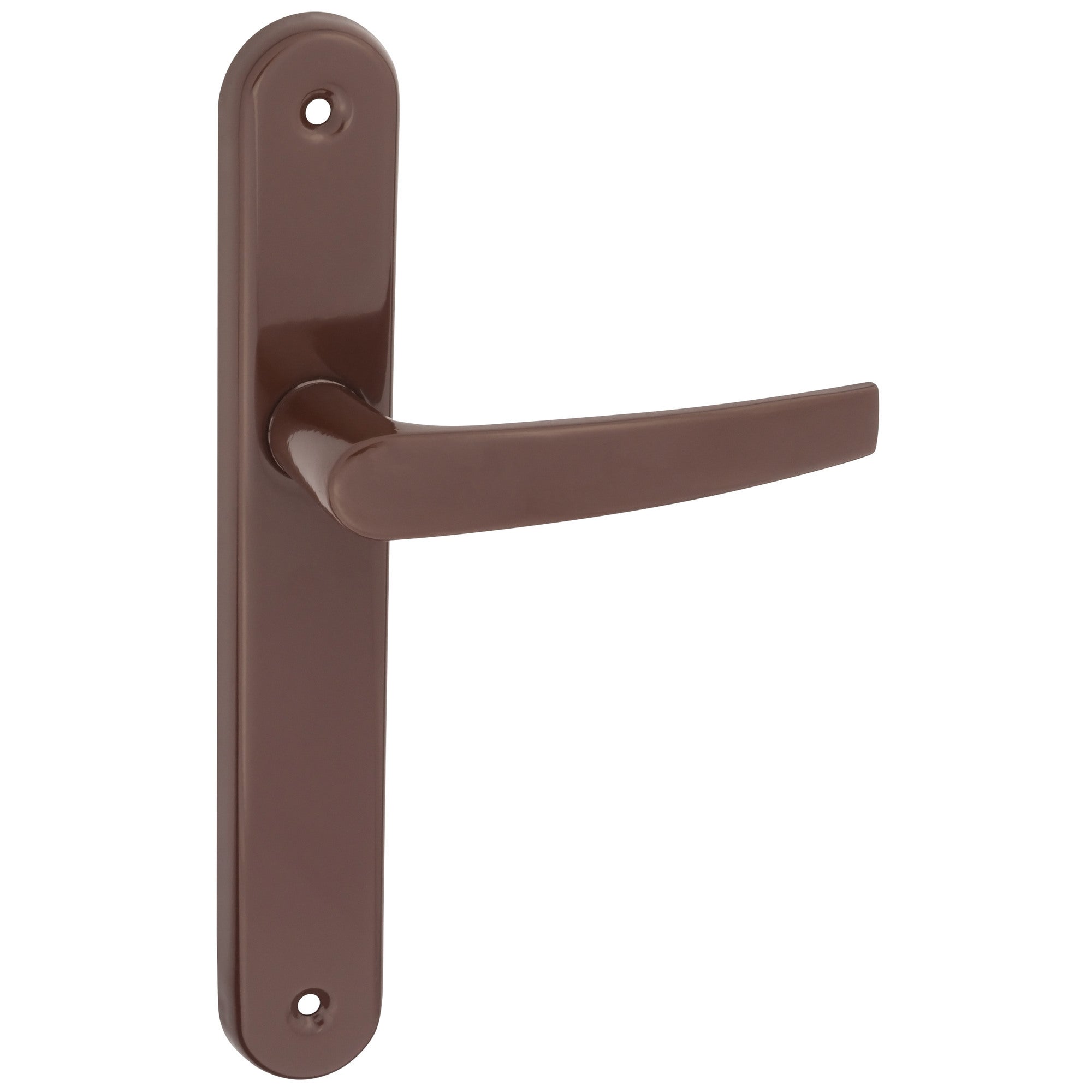 Klamka Metro z długim szyldem brązowy