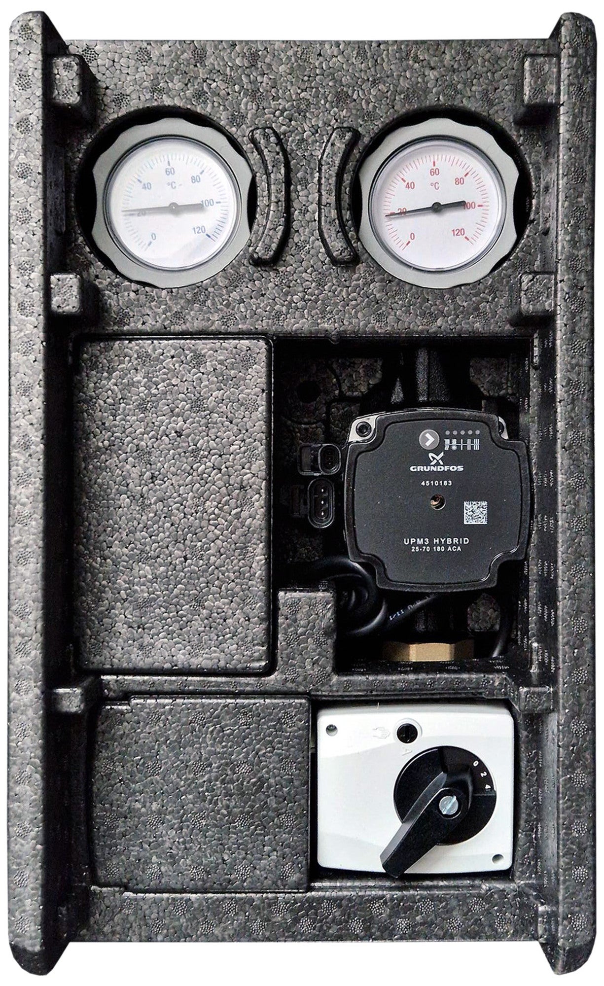 Grupa pompowa Mk/8 1" z mieszaczem T i siłownikiem Grundfos upm3 hybrid 25-70 1