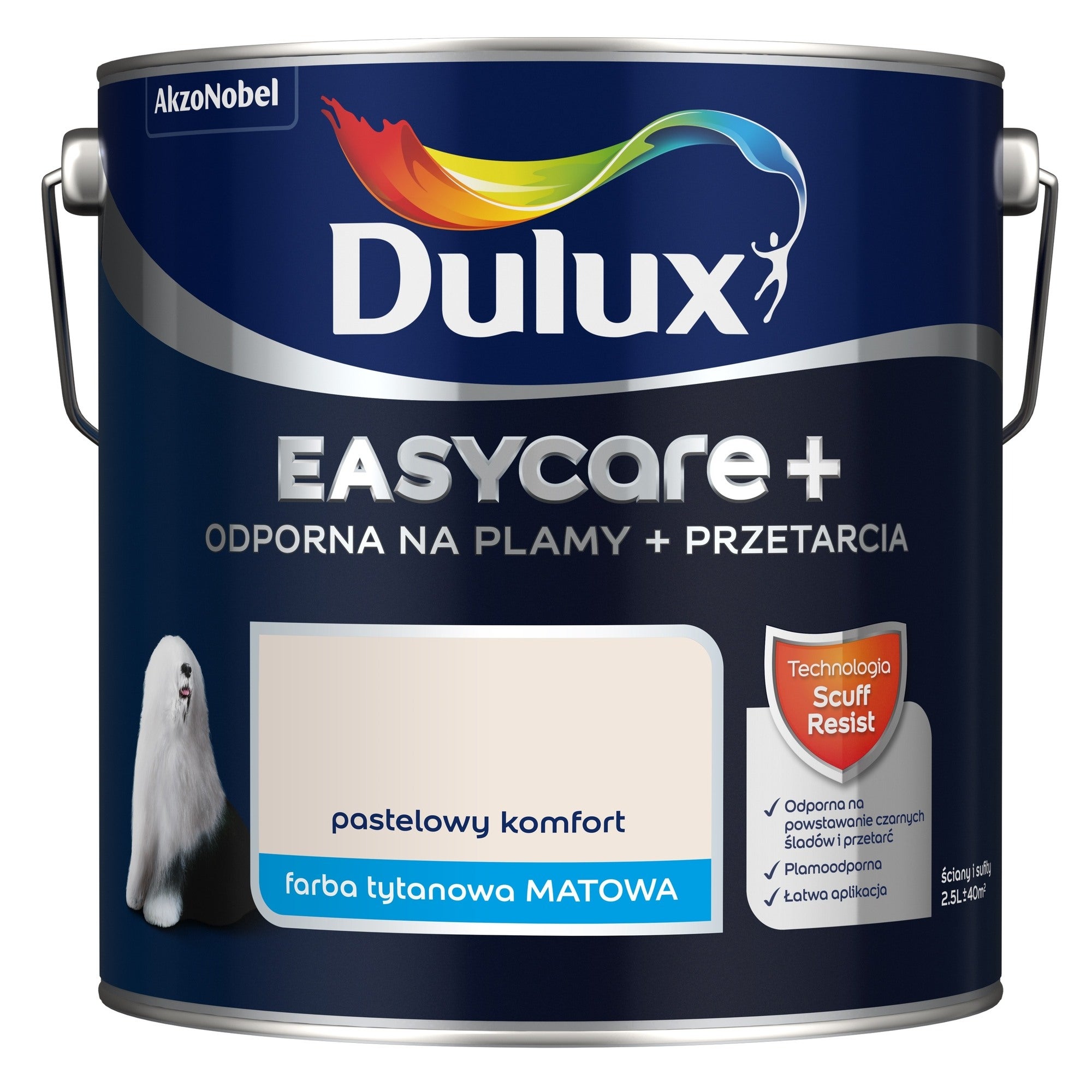 Farba Dulux EasyCare + pastelowy komfort 2,5l 0