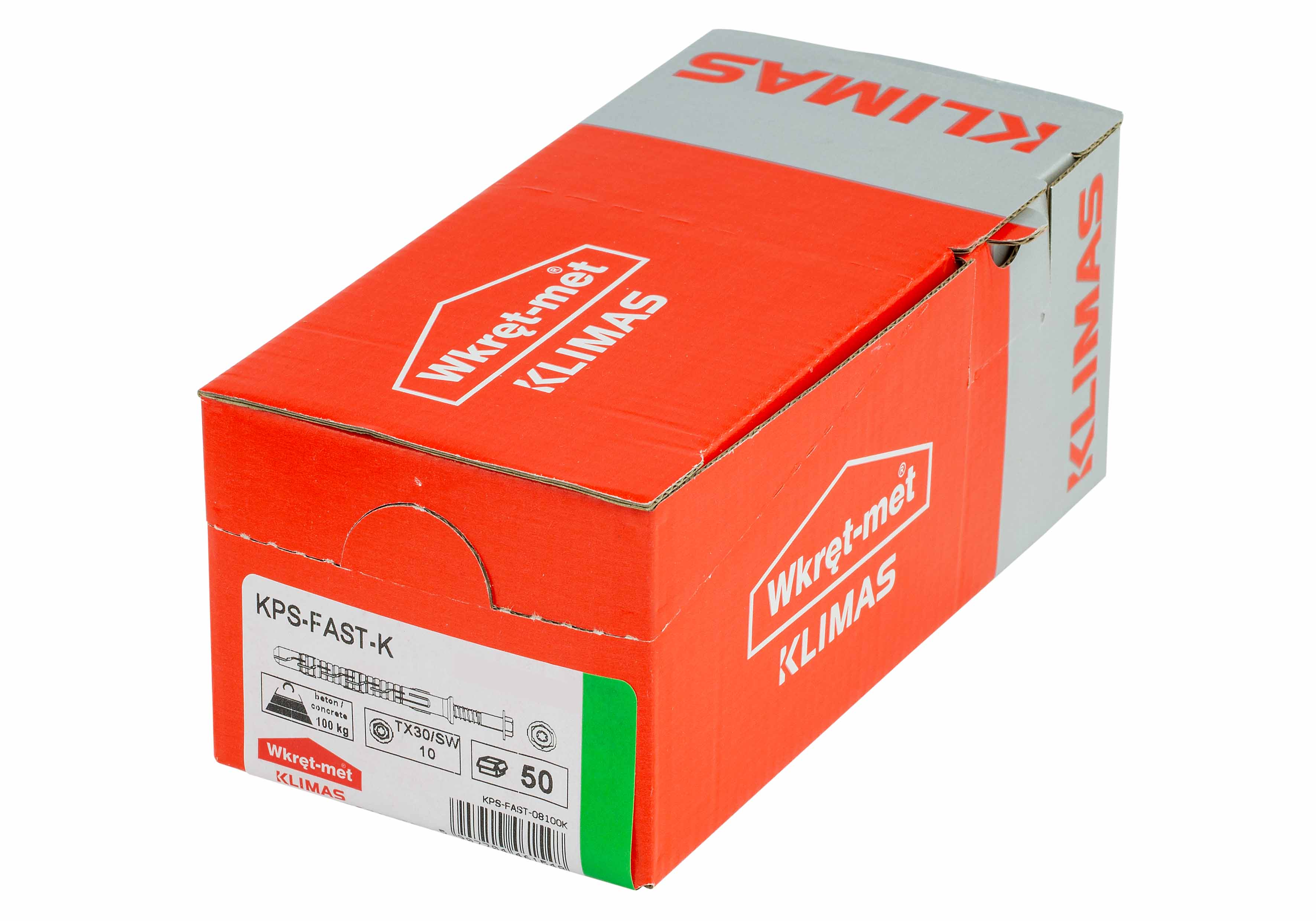 Kołek rozporowy ramowy z wkrętem 8.0x140 mm (50 szt.) 1