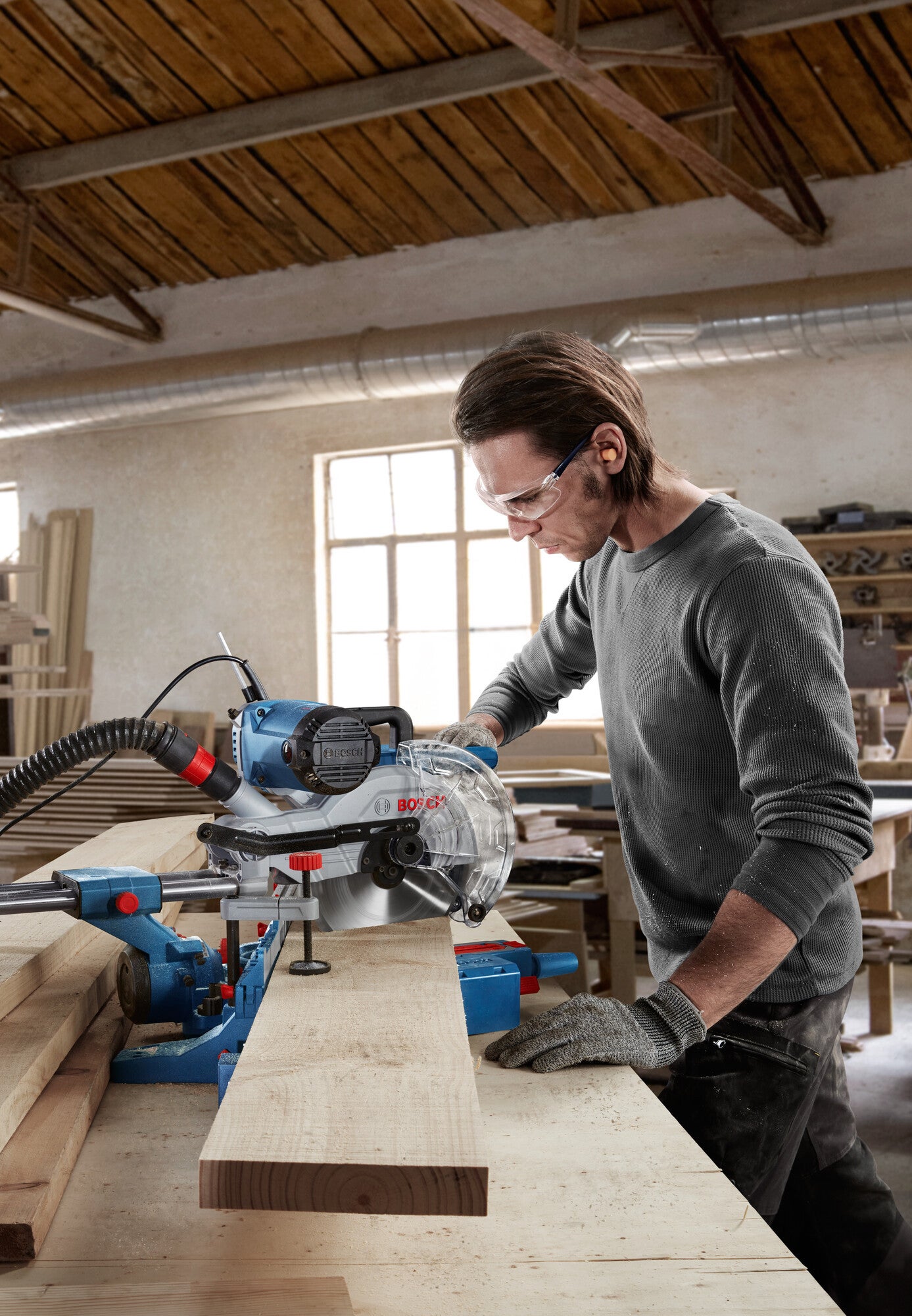 Piła ukosowa BOSCH Pro Heavy Duty GCM 254 D, 1800 W 9