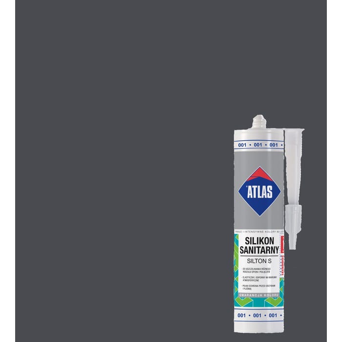 Silikon sanitarny Atlas 136 srebrny 280 ml