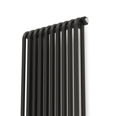 Grzejnik dekoracyjny Cliff 1800x420 mm 1179 W, czarny mato Wy 1