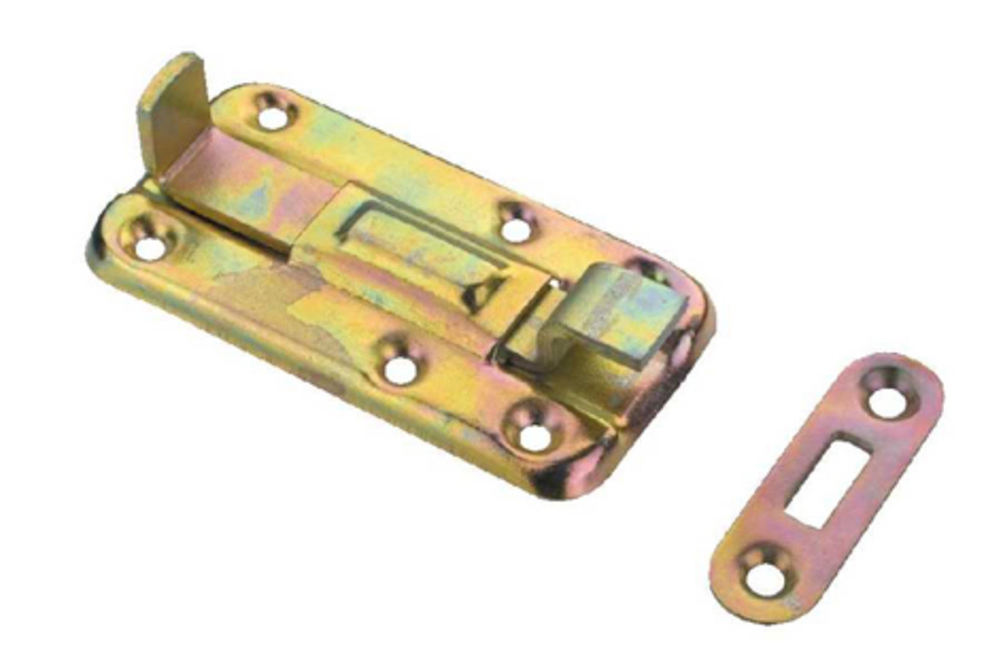 Zasuwka drzwiowa odgięta 120 mm 1