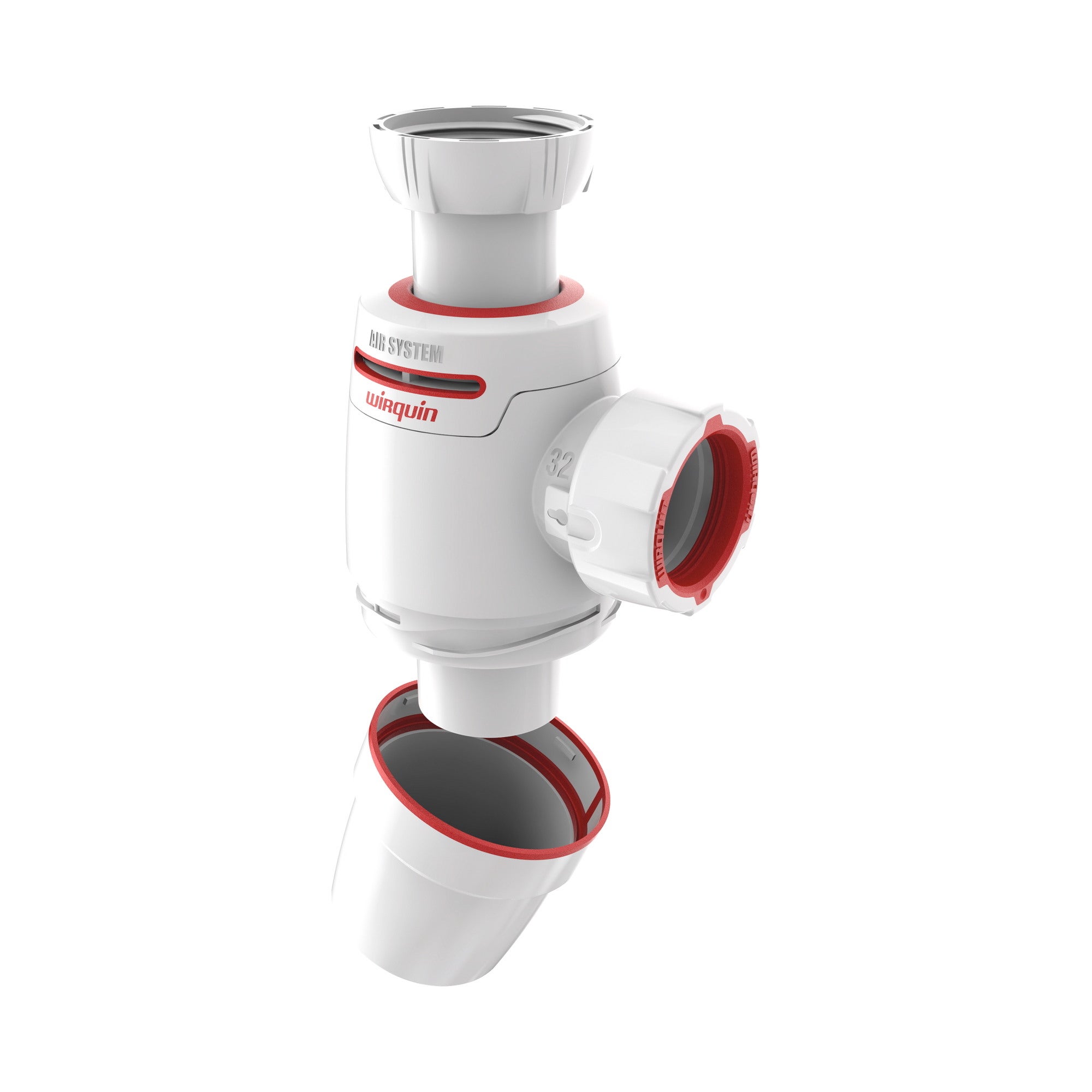 Syfon umywalkowy Neo Air bez spustu, z napowietrzeniem 2