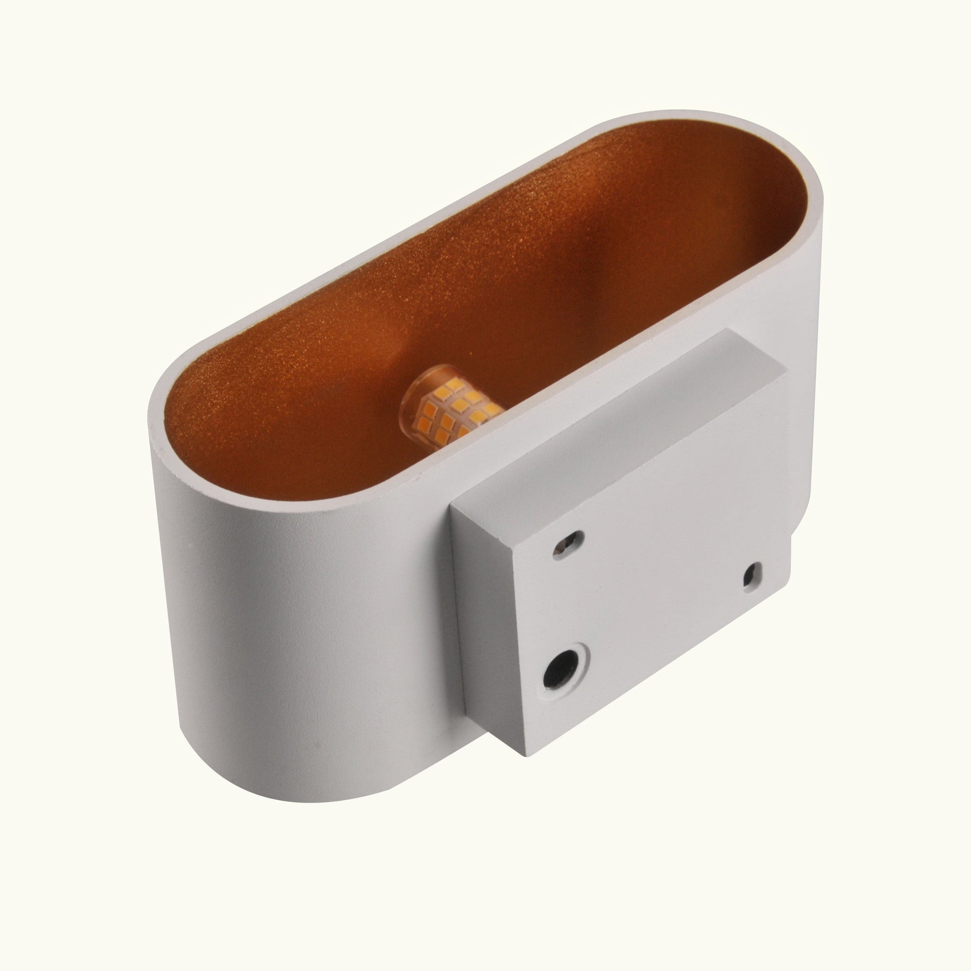 Kinkiet ścienno-sufitowy Elissa 1xG9 biały/złoty 1