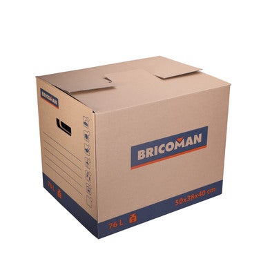 Karton przeprowadzkowy BRICOMAN 76L 50x38x40 cm