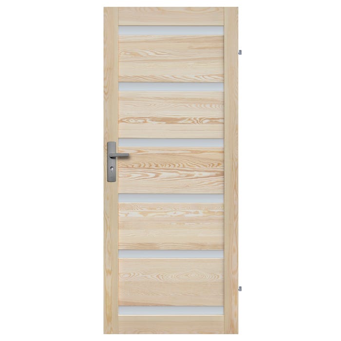 Skrzydło pokojowe Genewa 80 prawe sosna surowa