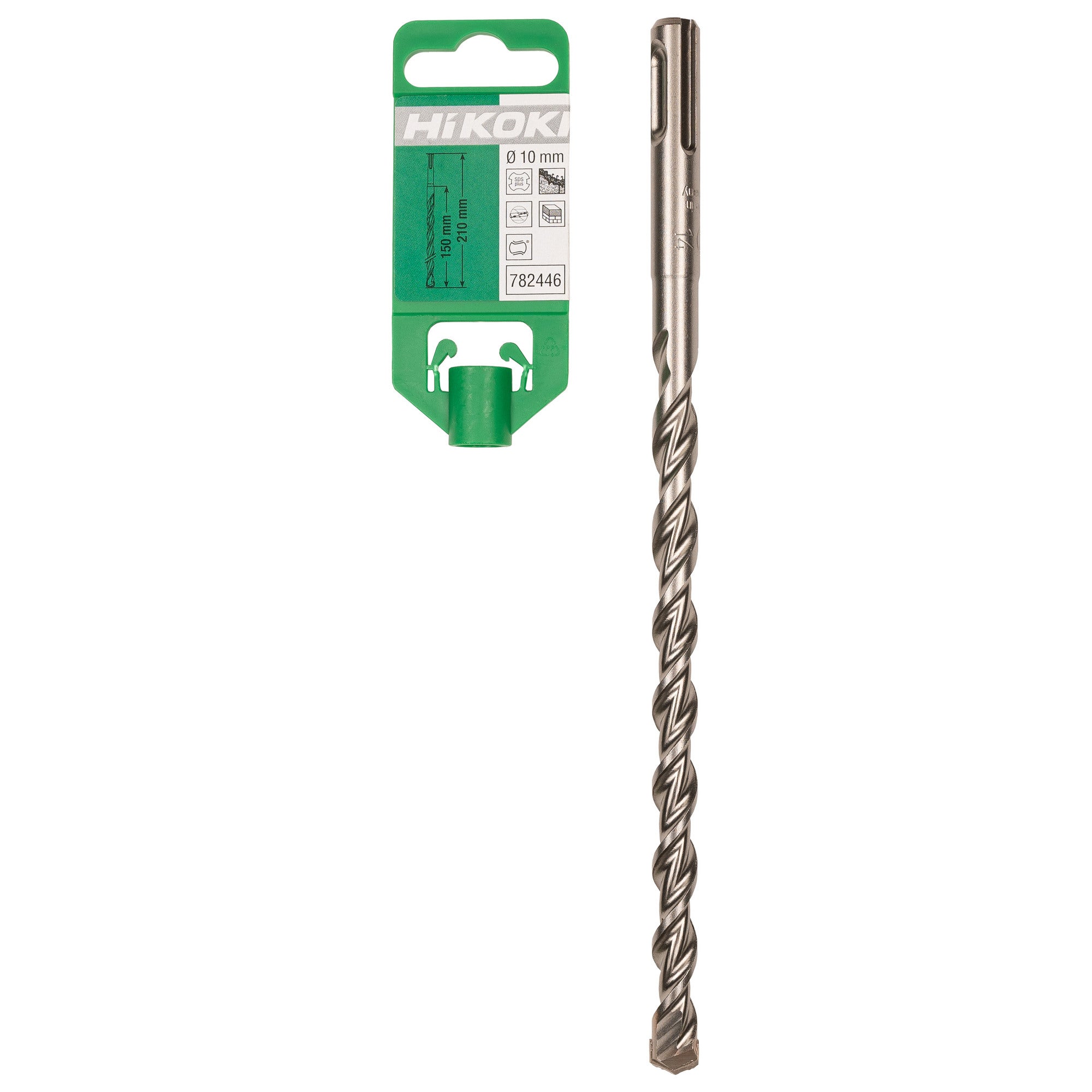 Wiertło do betonu 2-ostrzowe SDS-Plus 10x210 mm Hikoki 1