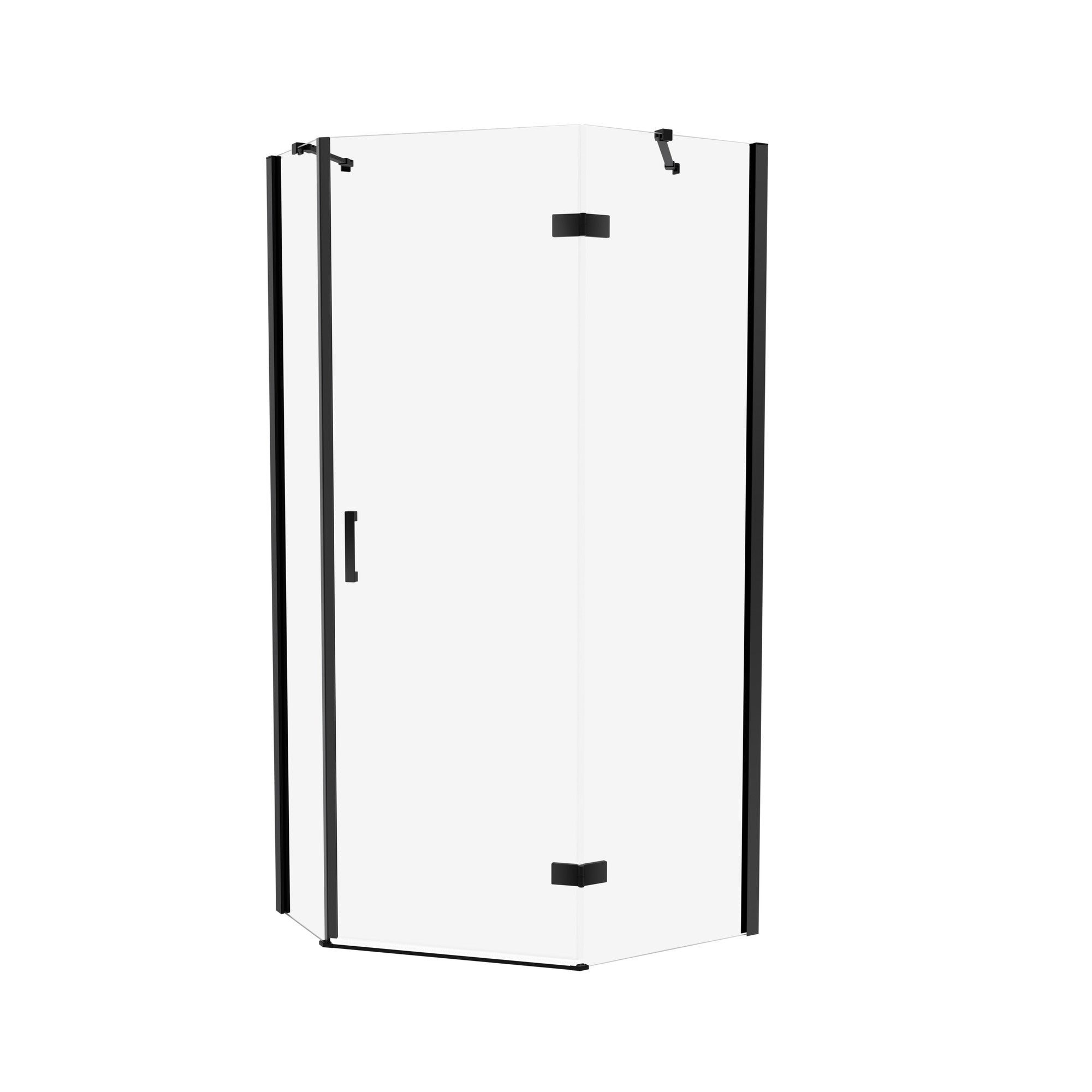 Kabina prysznicowa Kabri Primera Black prawa 100x80 cm
