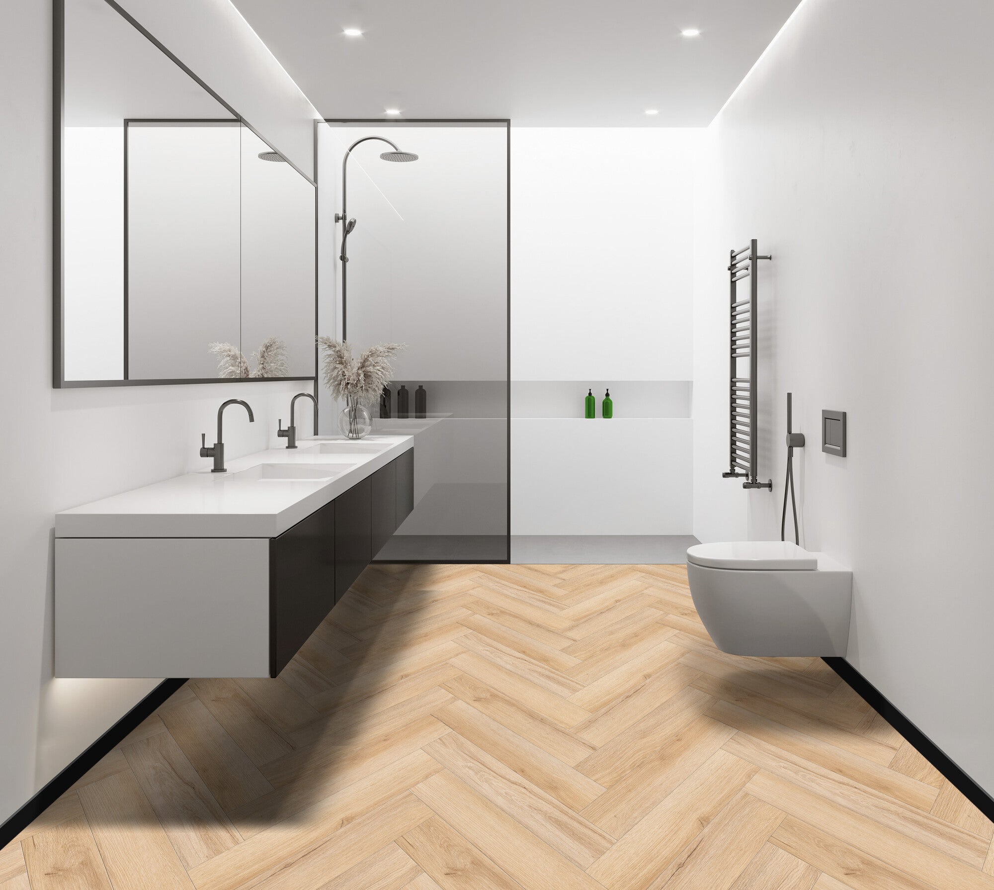 Panel winylowy SPC Dąb Sombro jodełka kl.33, 5mm, 4V op. 1,4884m2 wodoodporny 1