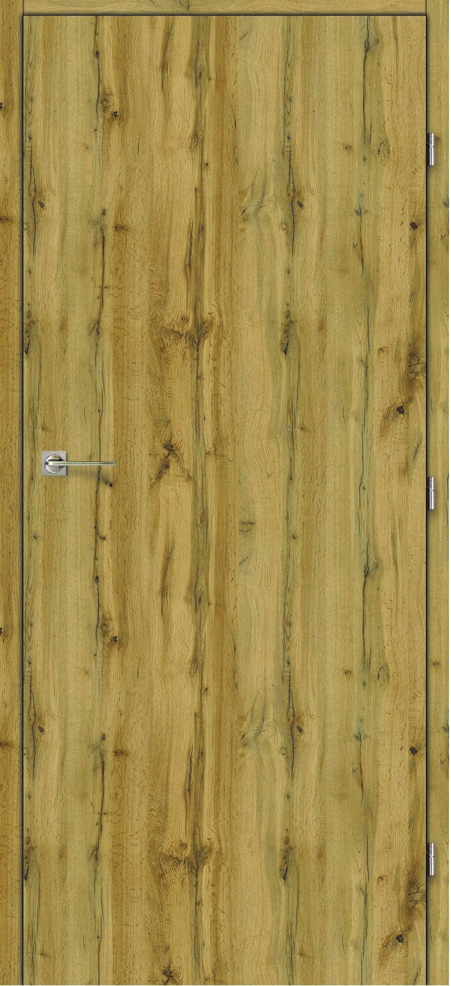 Skrzydło pełne gładkie 60 prawe dąb olejowany