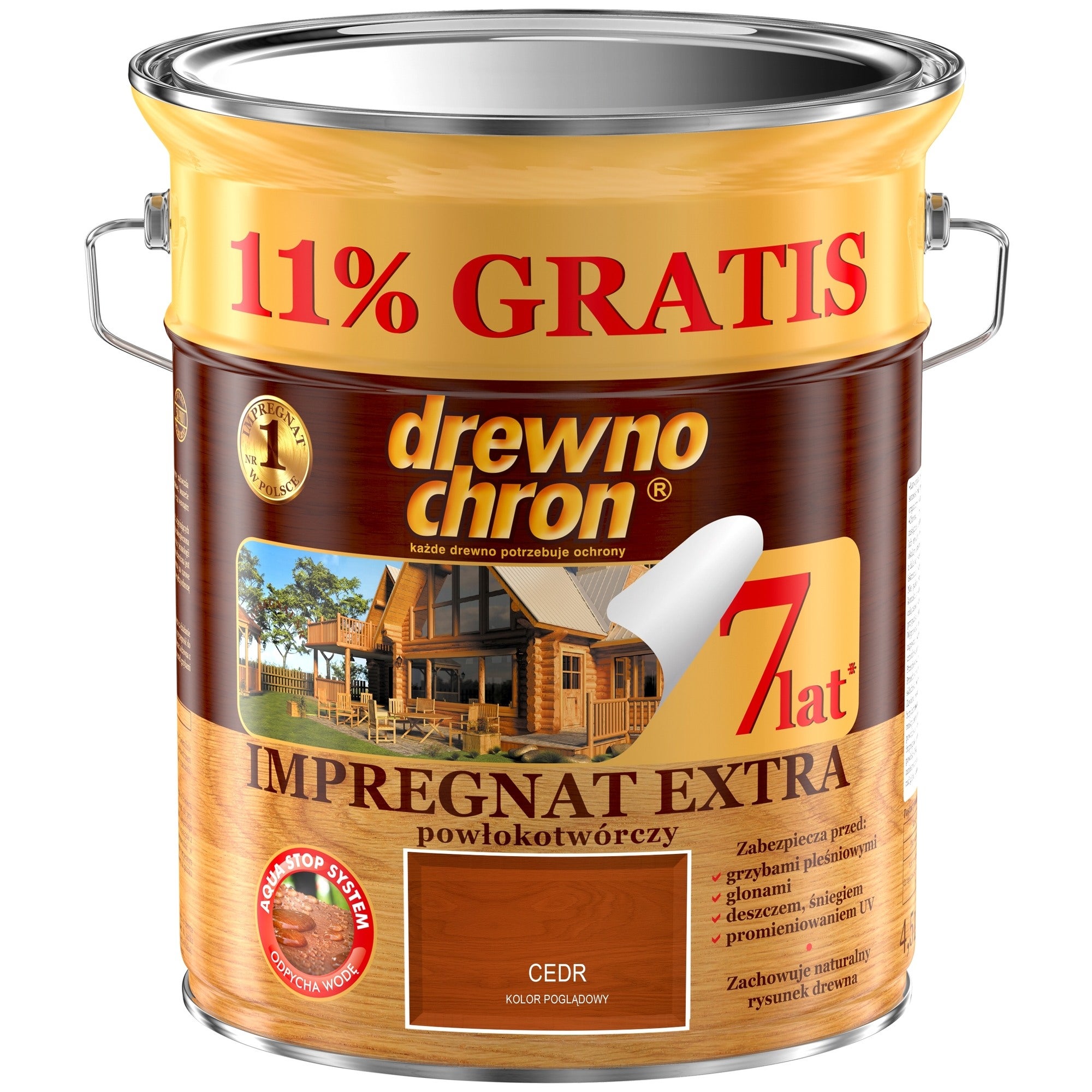 Impregnat Drewnochron Extra cedr 4,5+11%l 0