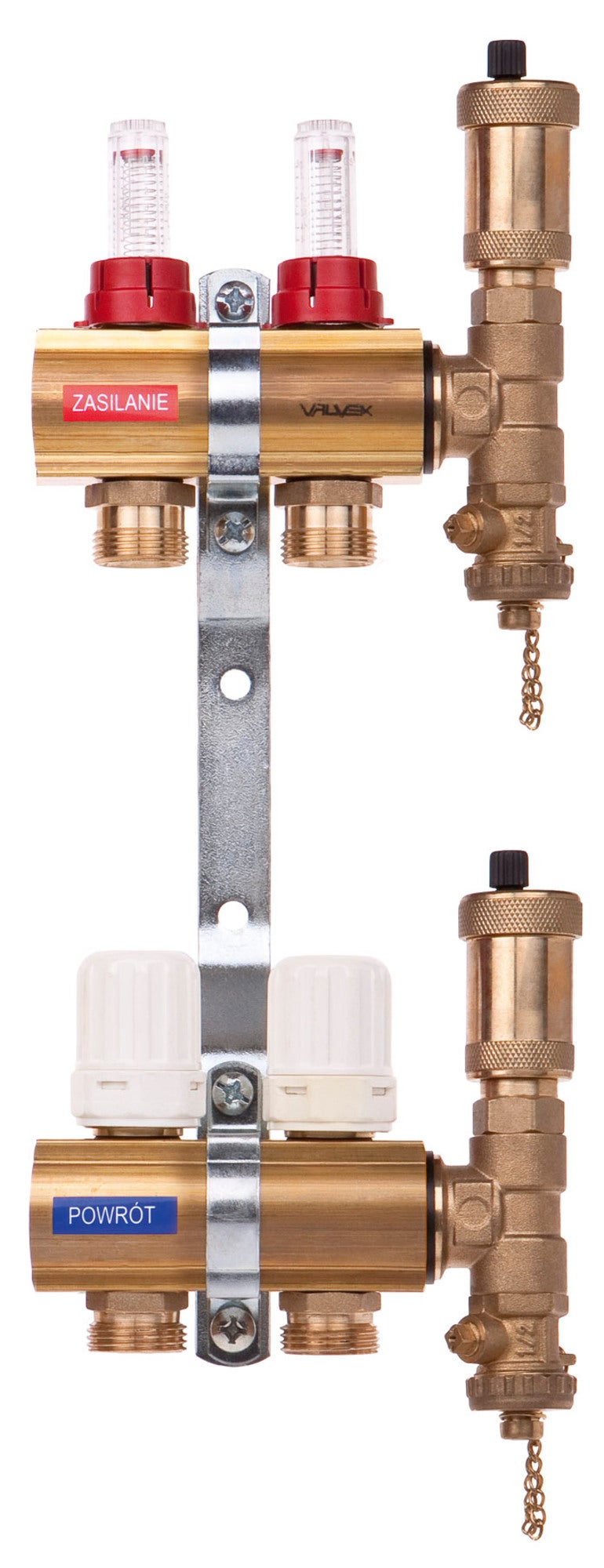 Rozdzielacz mosiężny Proff K5-2 G1"-G3/4" 0