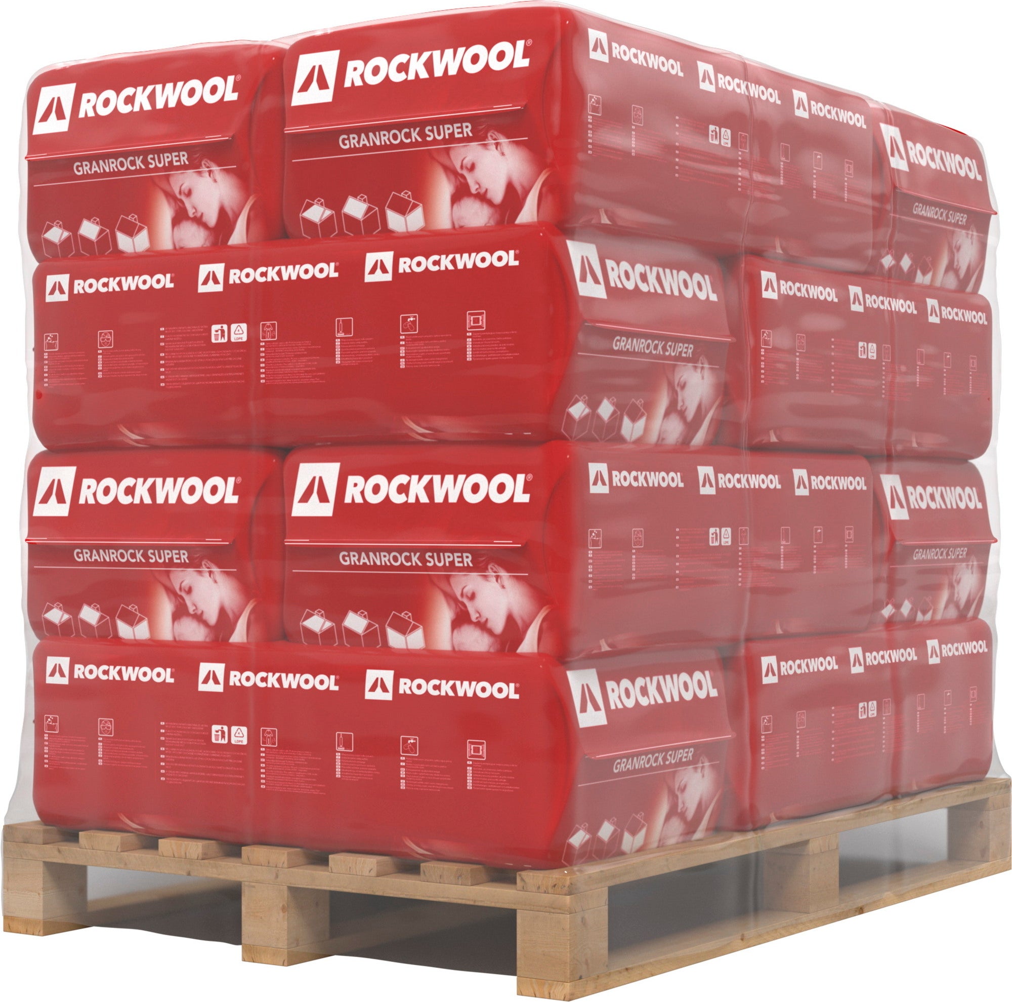 Granulat z wełny mineralnej skalnej Rockwool Granrock Super, 20 kg 1