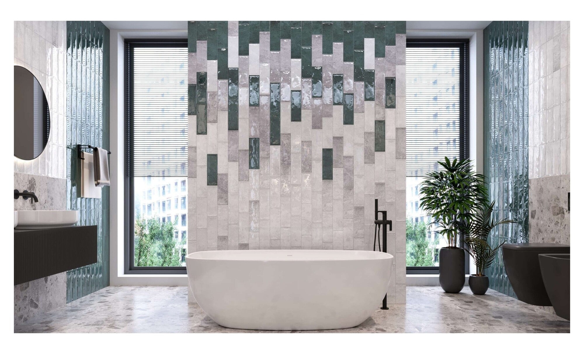 Płytka ścienna Garda white Glossy 10x30 0,84 m2 1