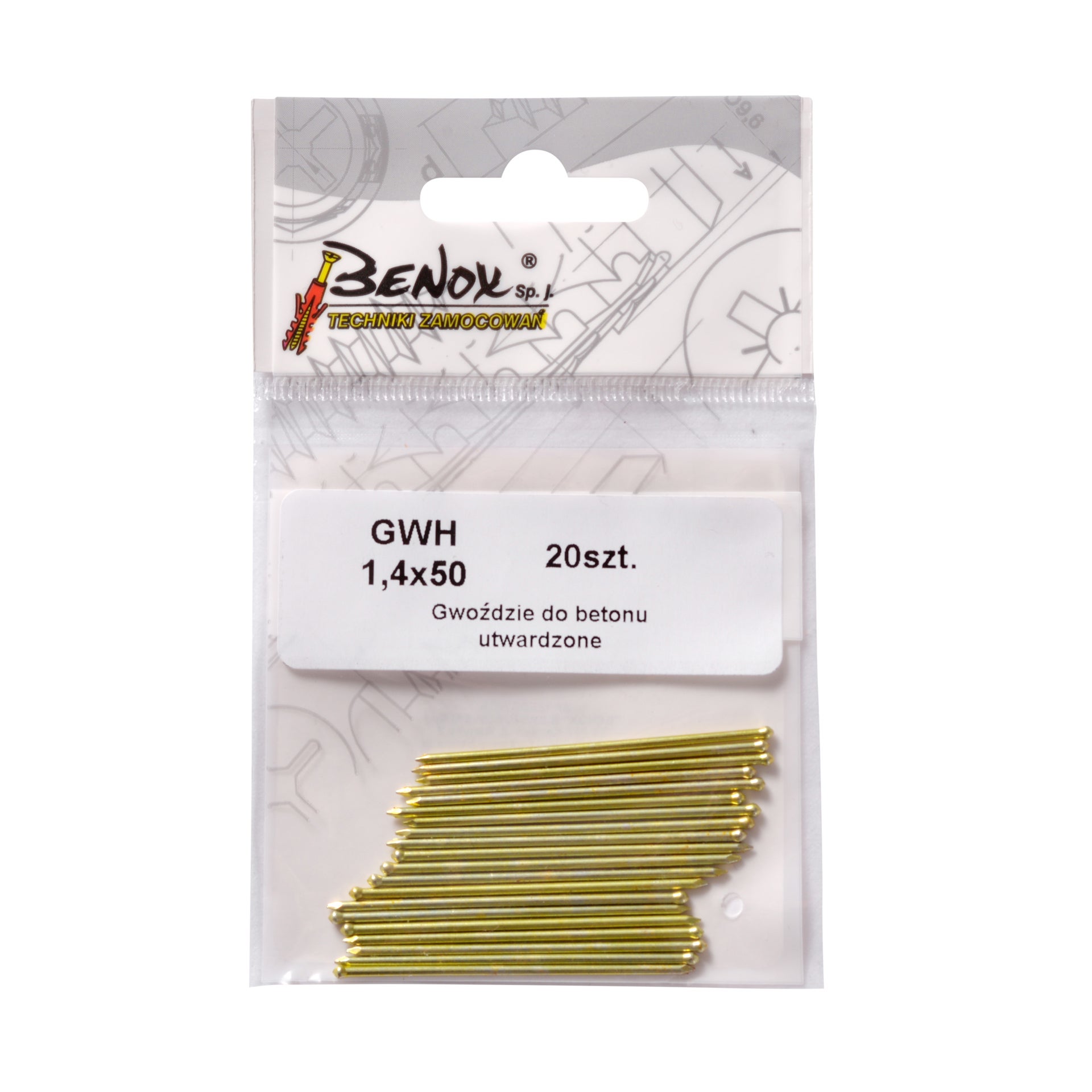 Gwóźdź hartowany 1.4x50 mm (20 szt.) 1